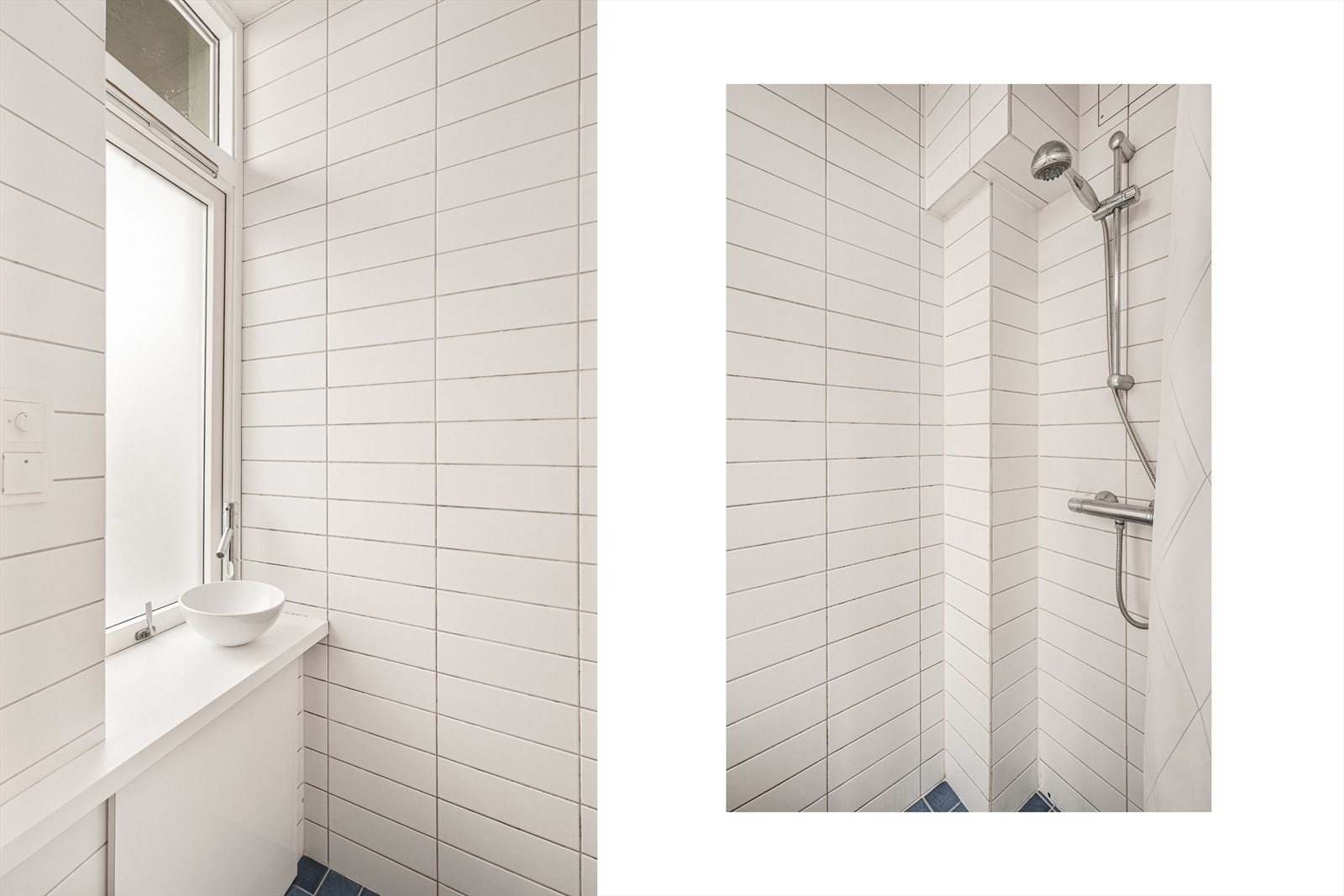 Dusjrommet har servant med innredning, dusj og har hhv. fått TG3, oppgradering må påberegnes. Galleribilde