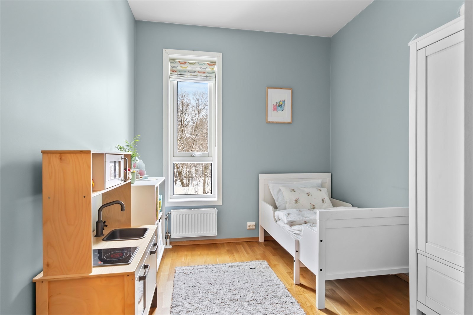 Soverom 3 er også et allsidig rom med gode bruksområder, og kan enkelt tilpasses som barnerom, gjesterom eller hjemmekontor. Galleribilde