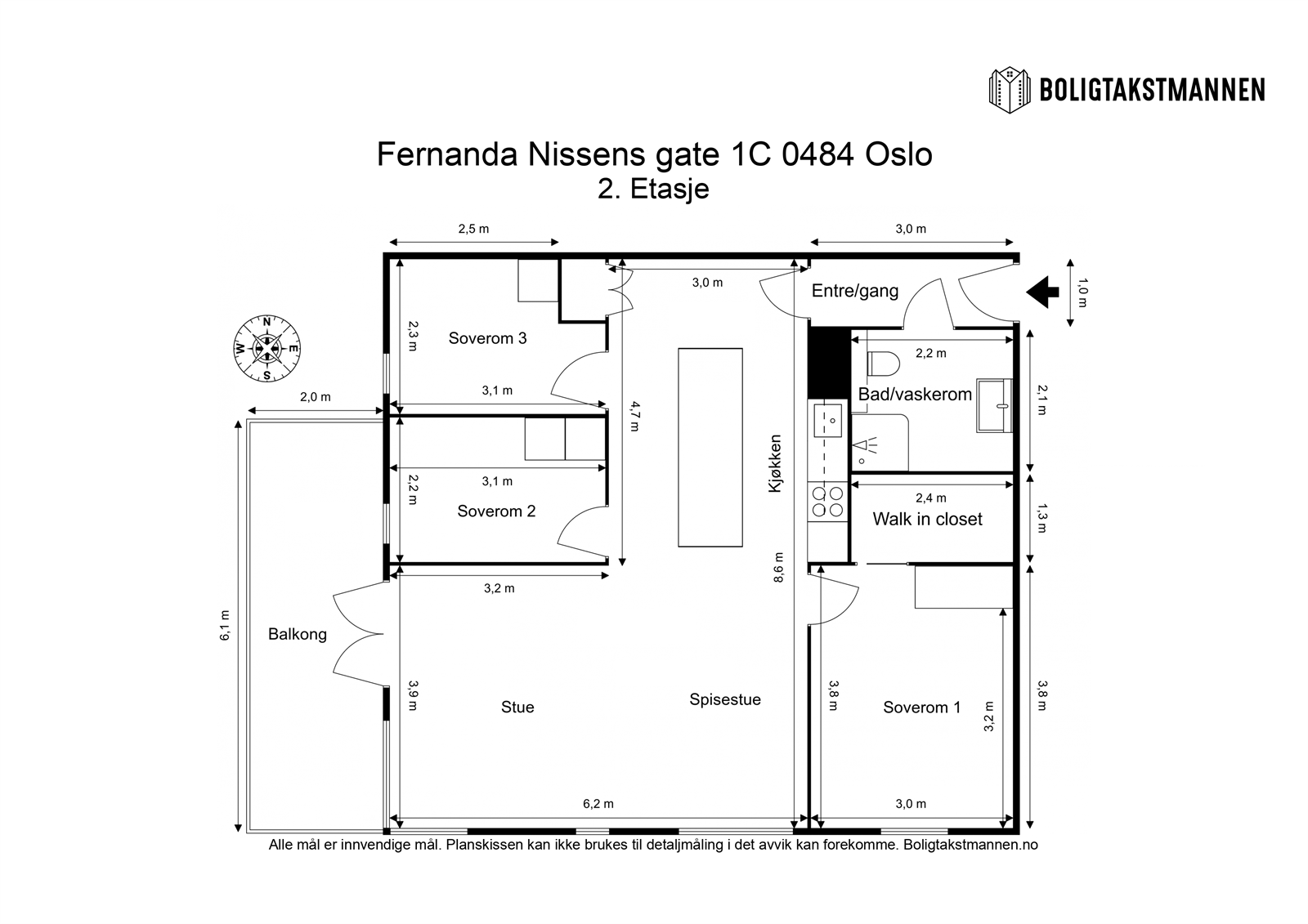 Plantegning til orientering. Galleribilde