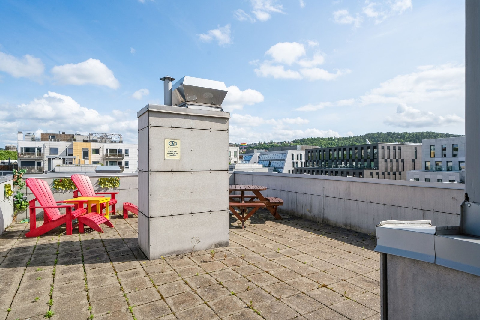 Felles takterrasse i 9 egt. Galleribilde