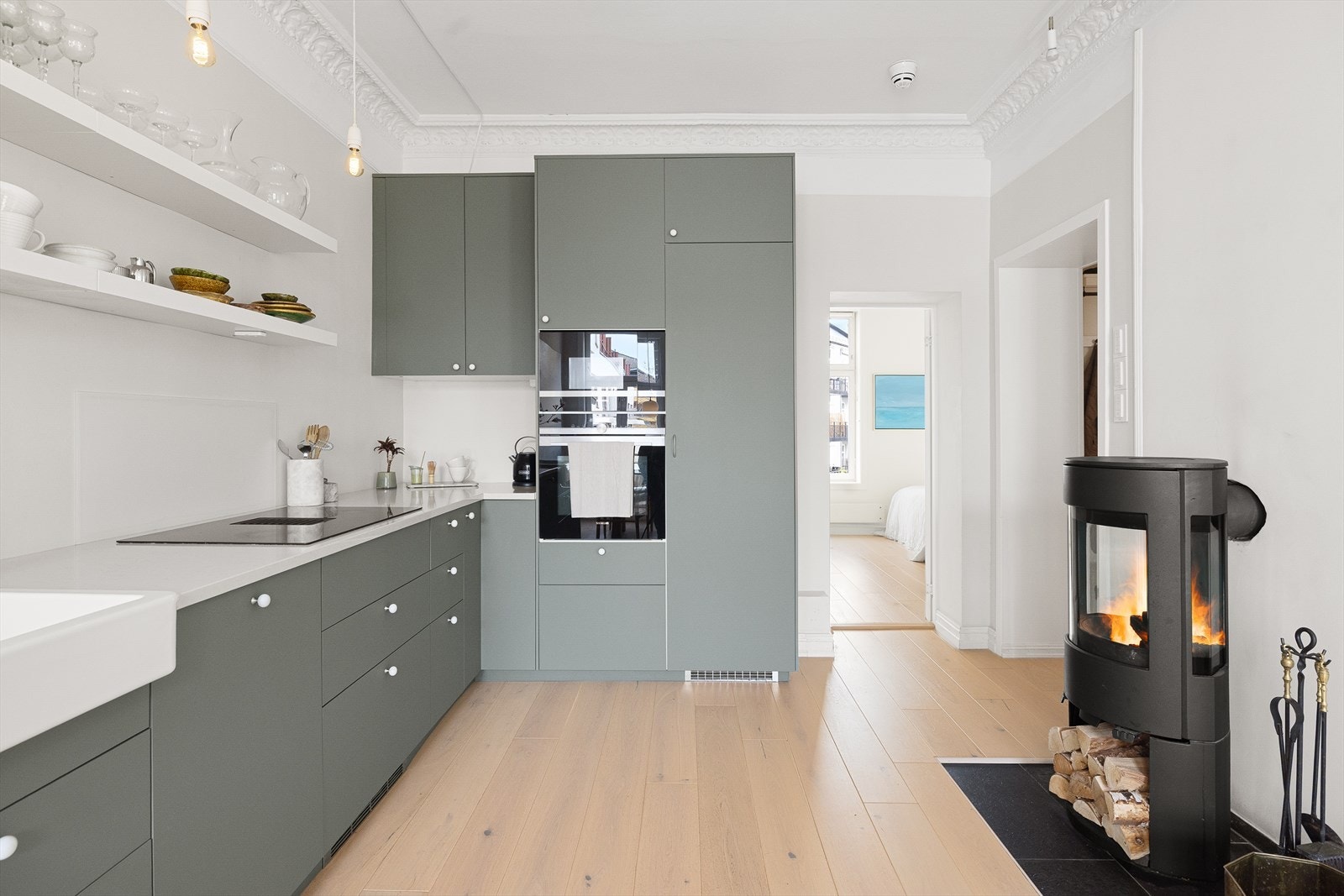 Kjøkkenet er nytt fra IKEA fra 2022 og har en romslig størrelse. Galleribilde