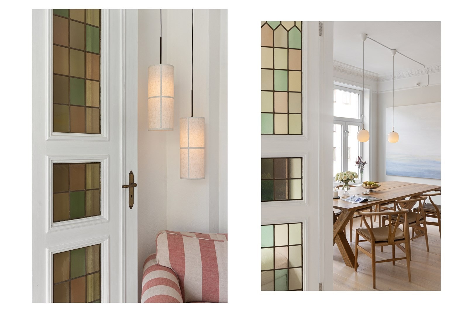 Alle lamper er koblet opp på Philips Hue, som gir mulighet for skreddersydd og fjernstyrt belysning. Galleribilde