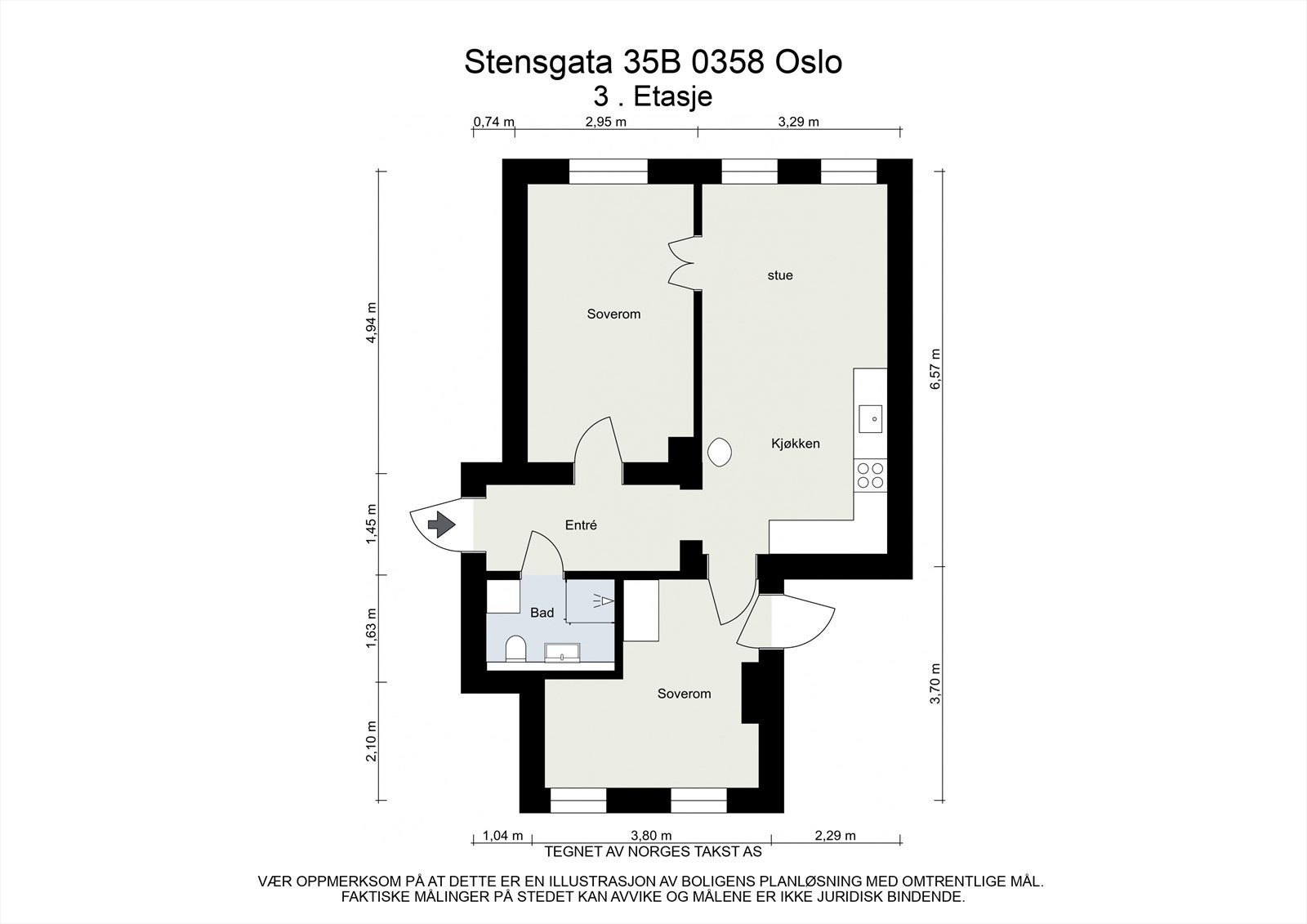 Alternativ plantegning- Du har også mulighet til etablere et ekstra soverom hvis ønskelig. Galleribilde