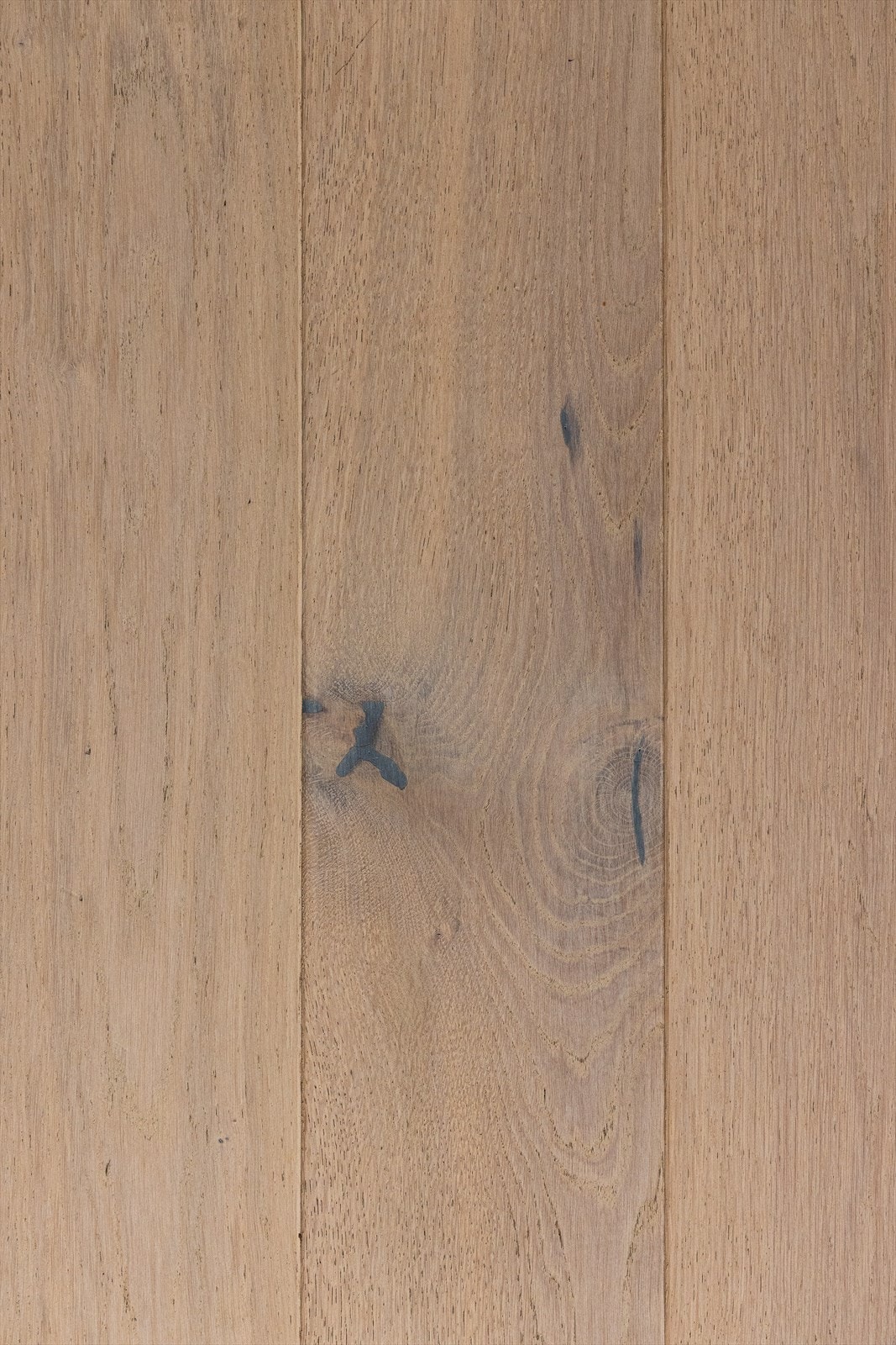 Enstavs eikeparkett i lys finish lagt i hele leiligheten i 2022. Galleribilde