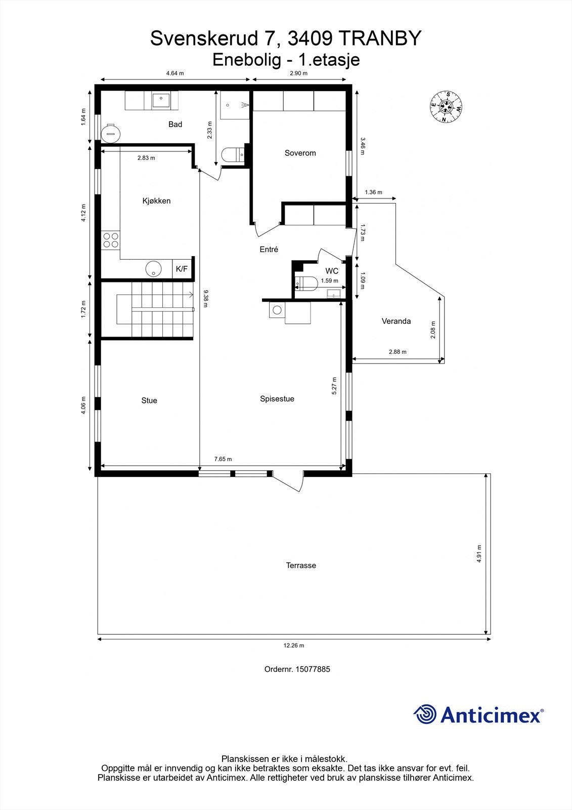 Plantegning - 1. etasje Galleribilde