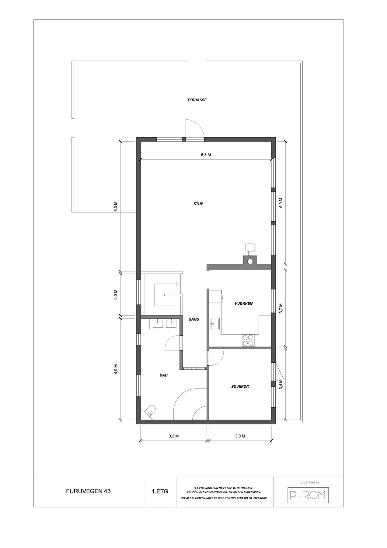 Etasjeplan - 1.etg. Galleribilde