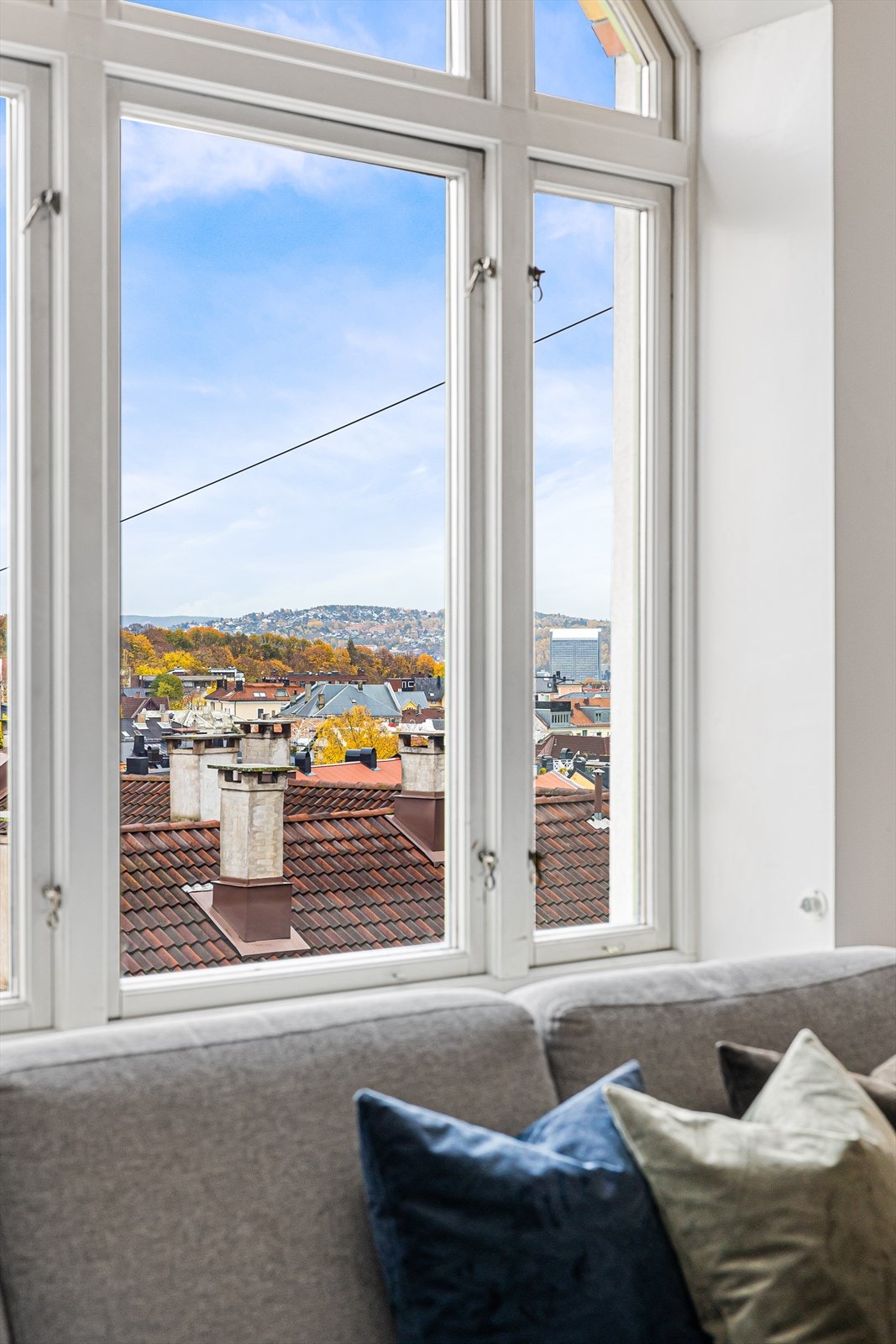 Fra stuen nyter du en vakker utsikt. Galleribilde