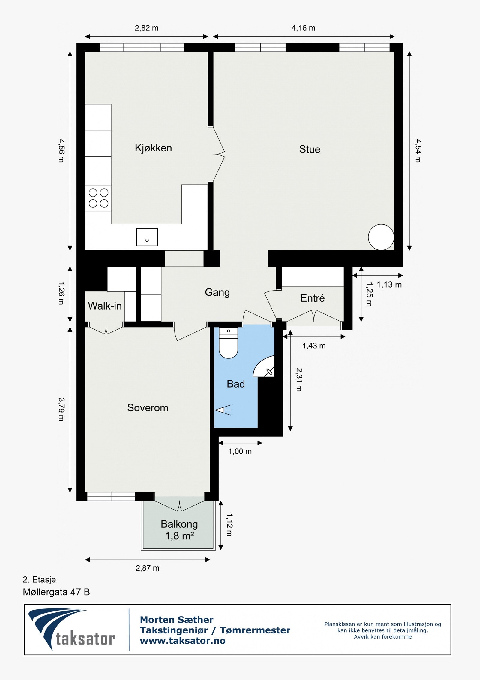 Plantegning - 2. etasje. Galleribilde