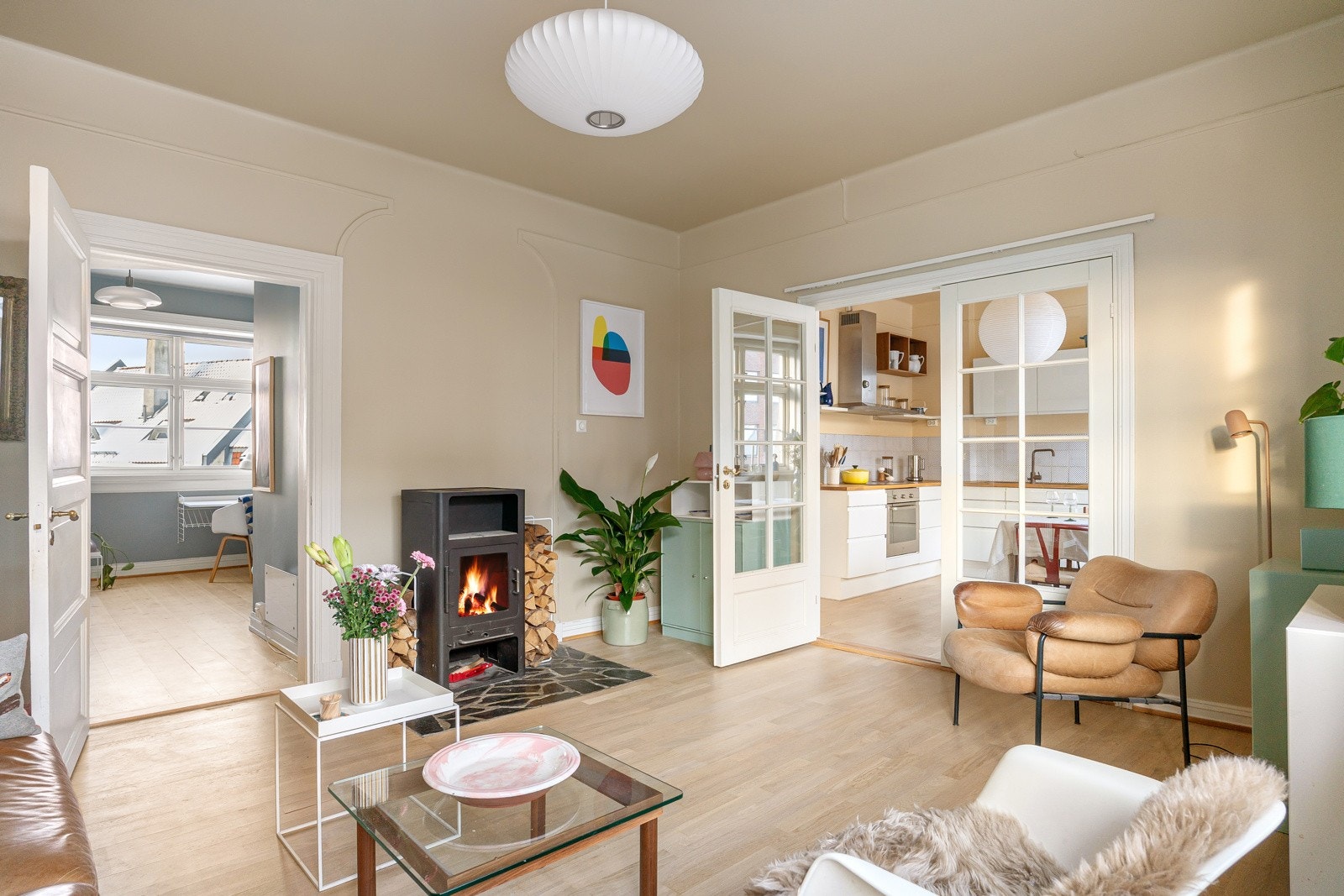 Himlingshøyden ble i stuen målt til 2,77 meter. Galleribilde