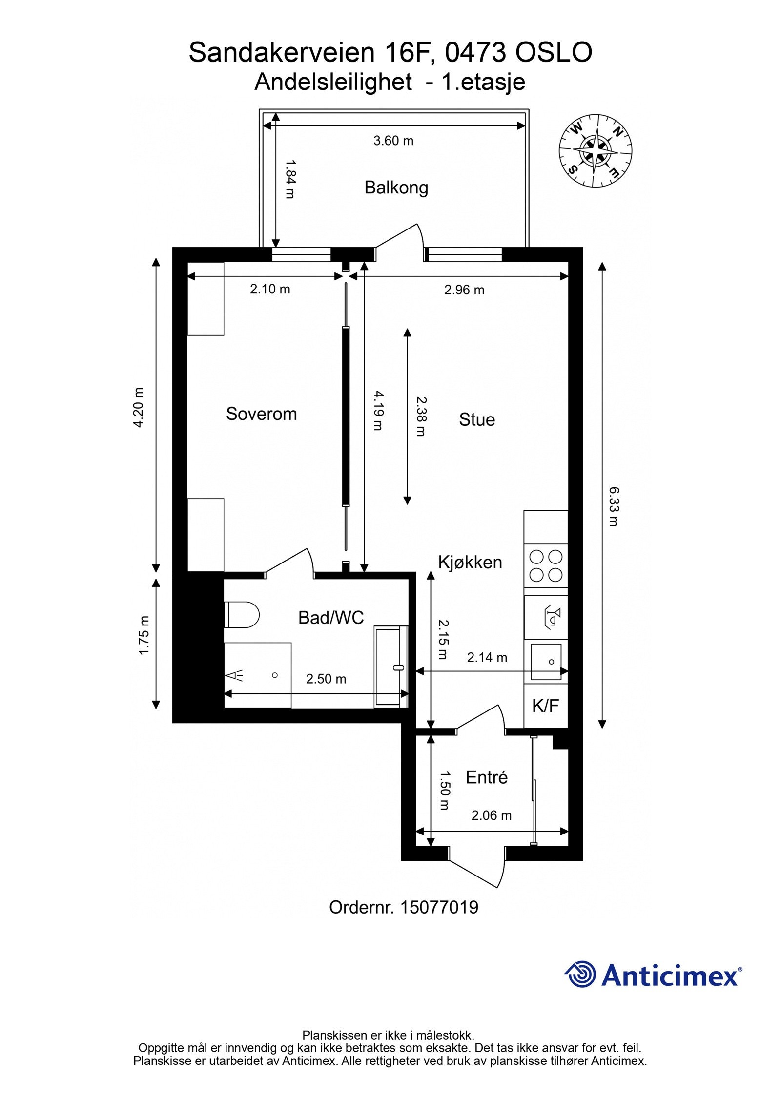 Bygget er fra 2020 og leiligheten holder en gjennomgående god standard. Galleribilde
