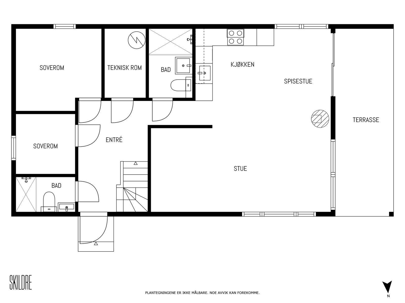 Plantegning 1.etasje Galleribilde