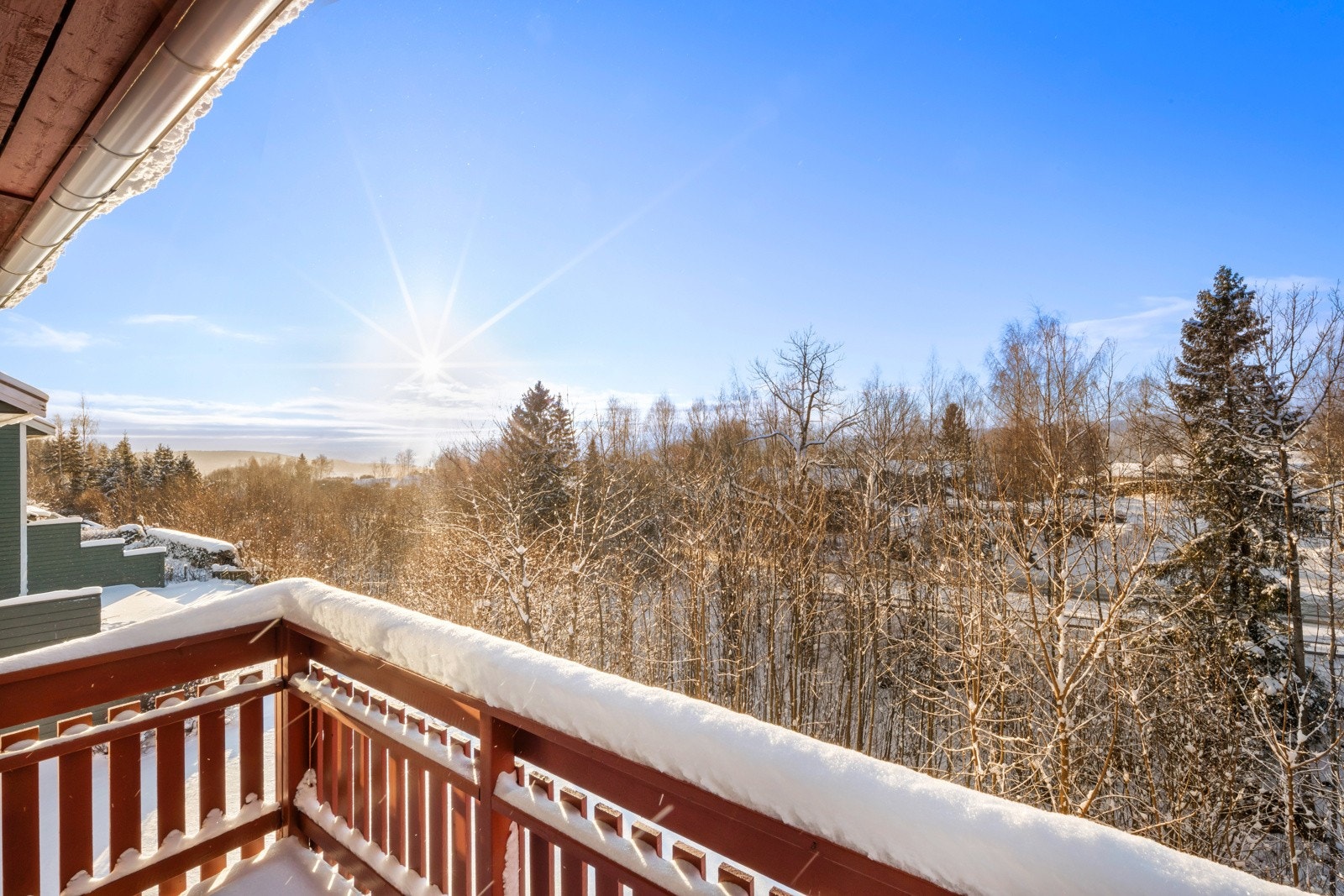 Utsikt fra balkongen Galleribilde