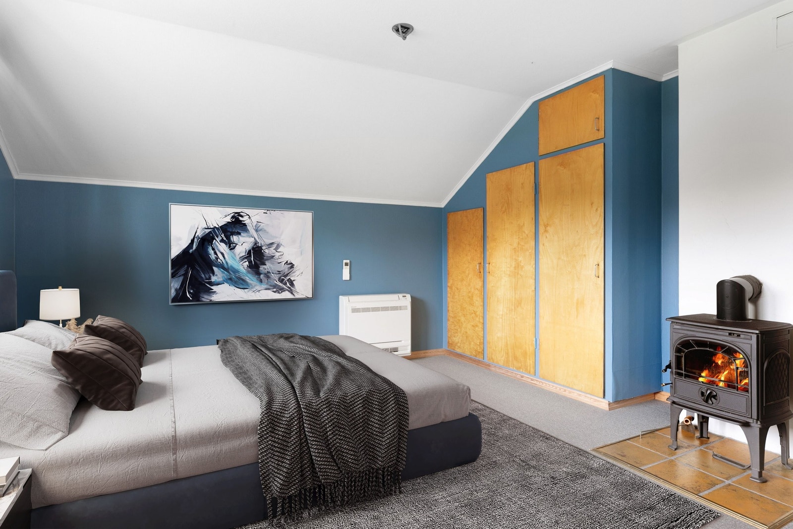 Soverom loftsetasje, digitalt stylet Galleribilde