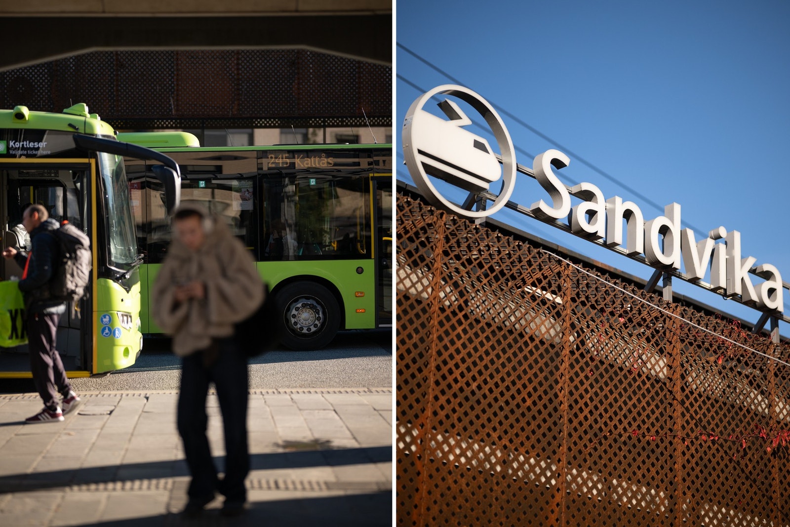 Det er gode bussforbindelser til Sandvika Galleribilde