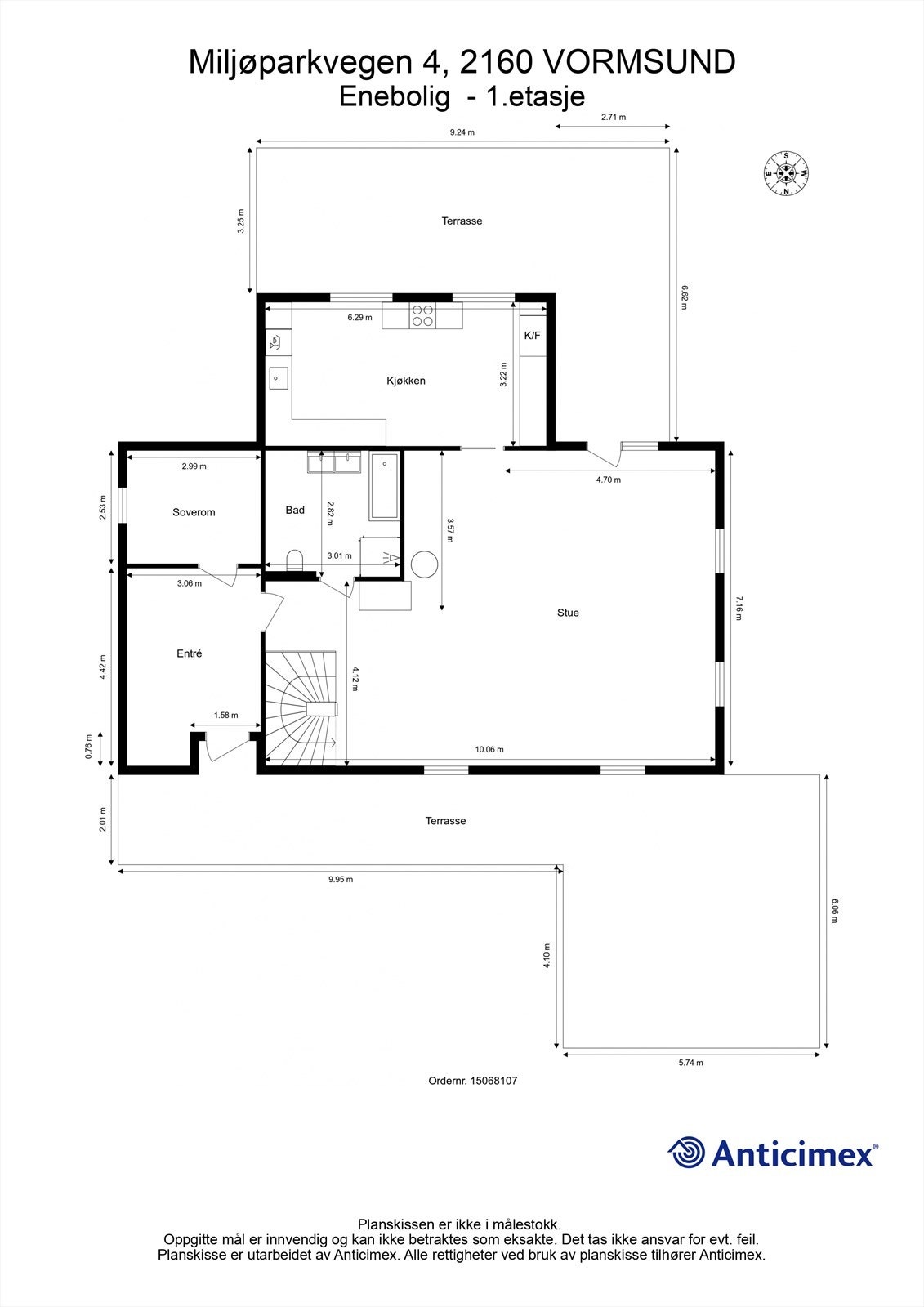 Velkommen inn! Plantegning hovedplan. Galleribilde