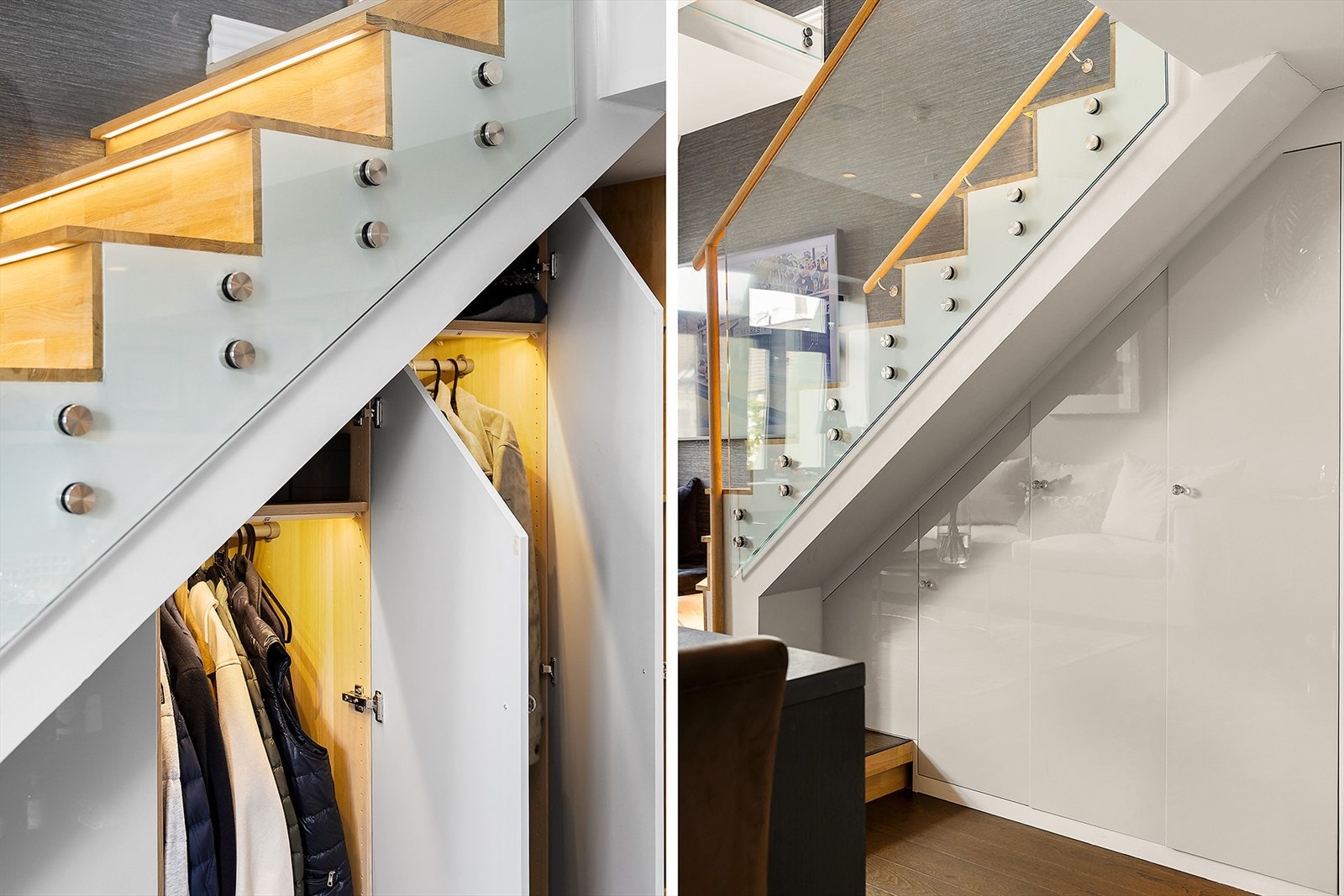 Plassbygde løsninger og godt med lagring - Det disponeres også en kjellerbod Galleribilde