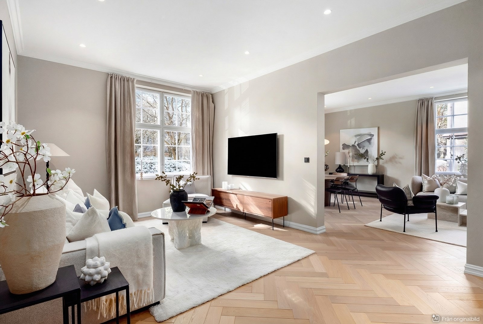 God planløsning med store, luftige rom Galleribilde