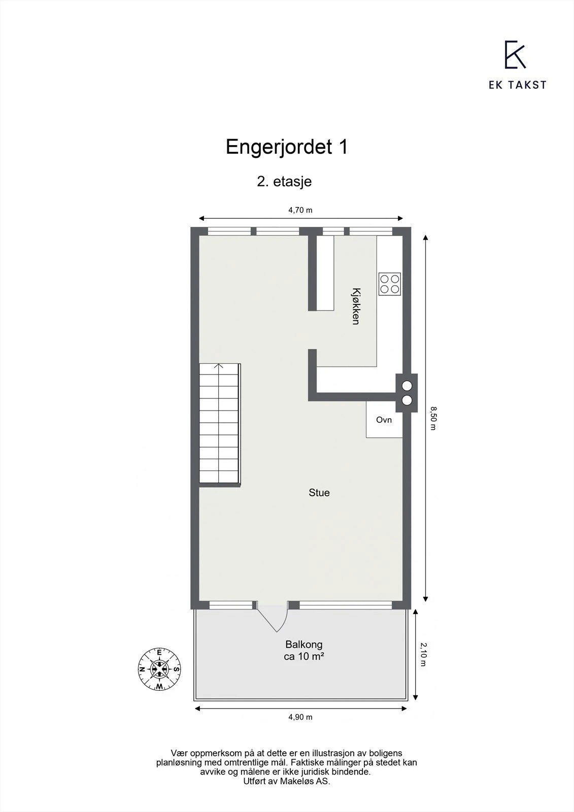 Plantegning 2. etg Galleribilde