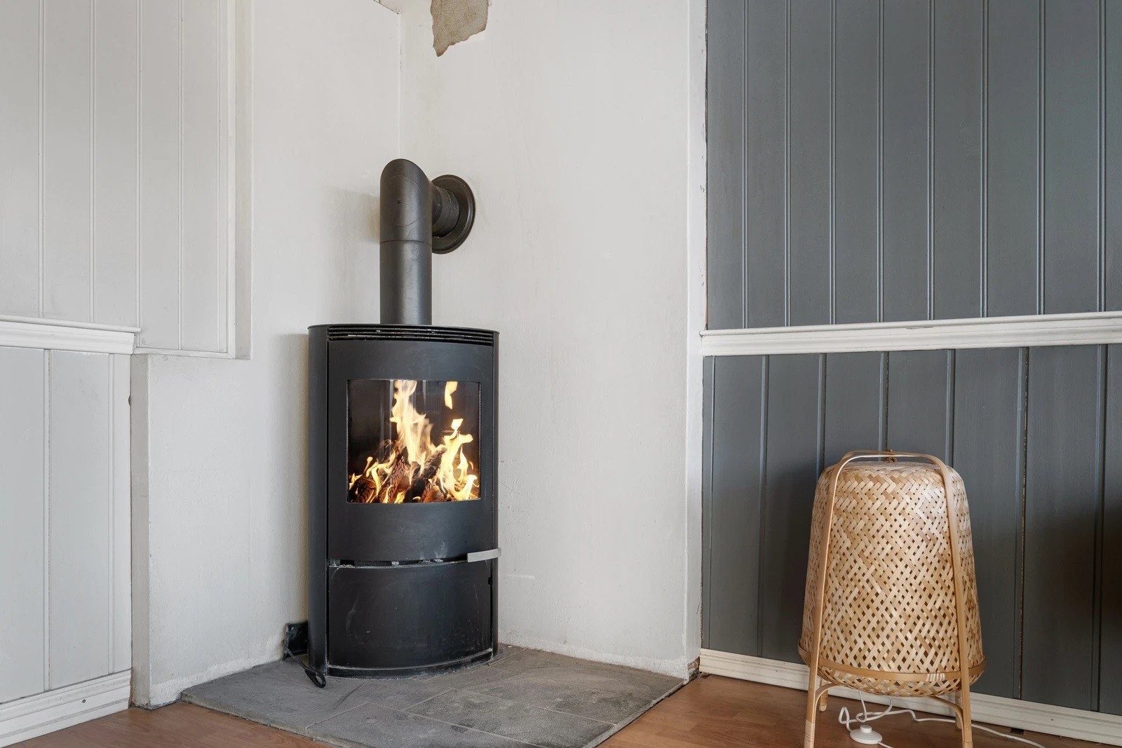 Peisen skaper både hygge og varme. Galleribilde