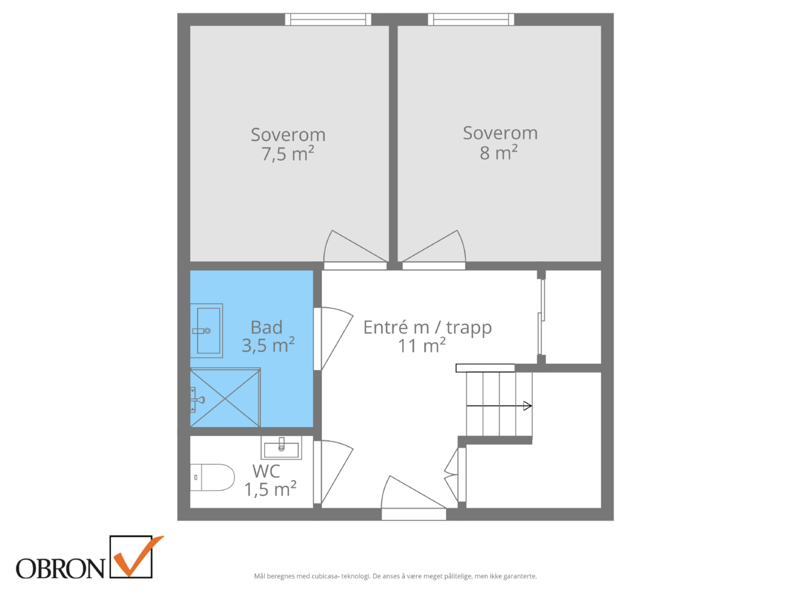 Planskisse. 3 etasje. Galleribilde