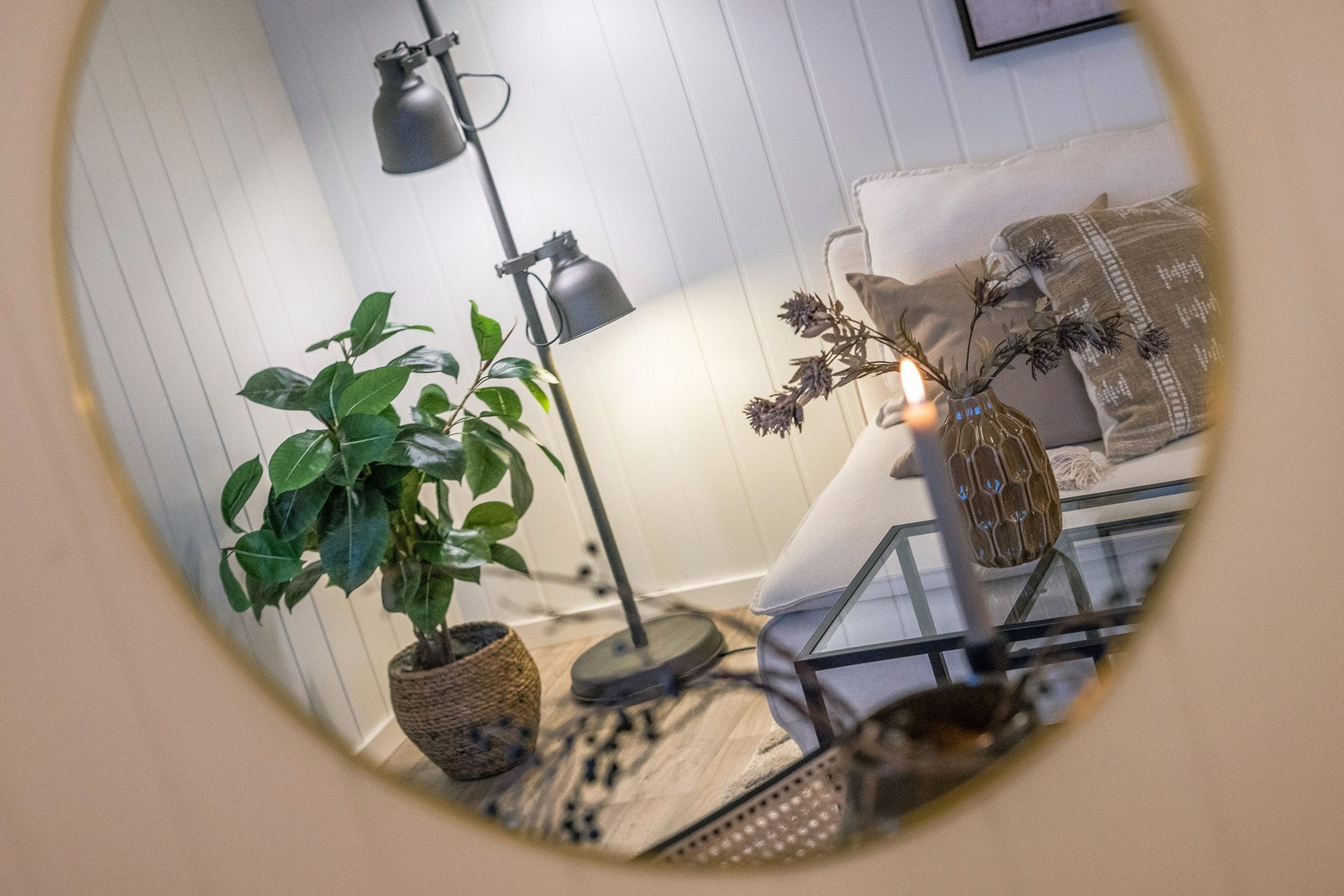Stuen "speiler" seg Galleribilde