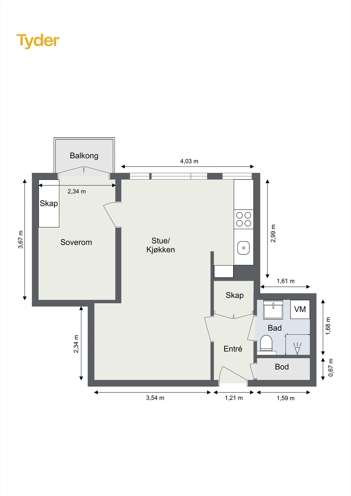 Planskisse Galleribilde