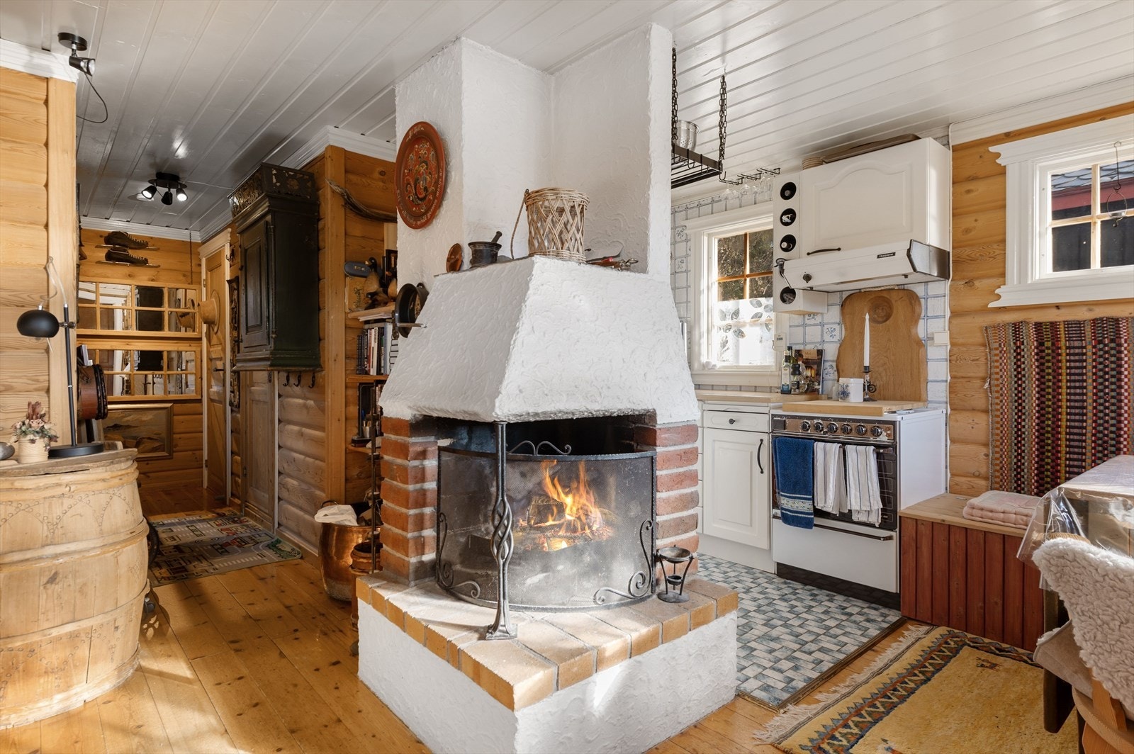 Peisovn som gir ordentlig hyttefølelse. Galleribilde