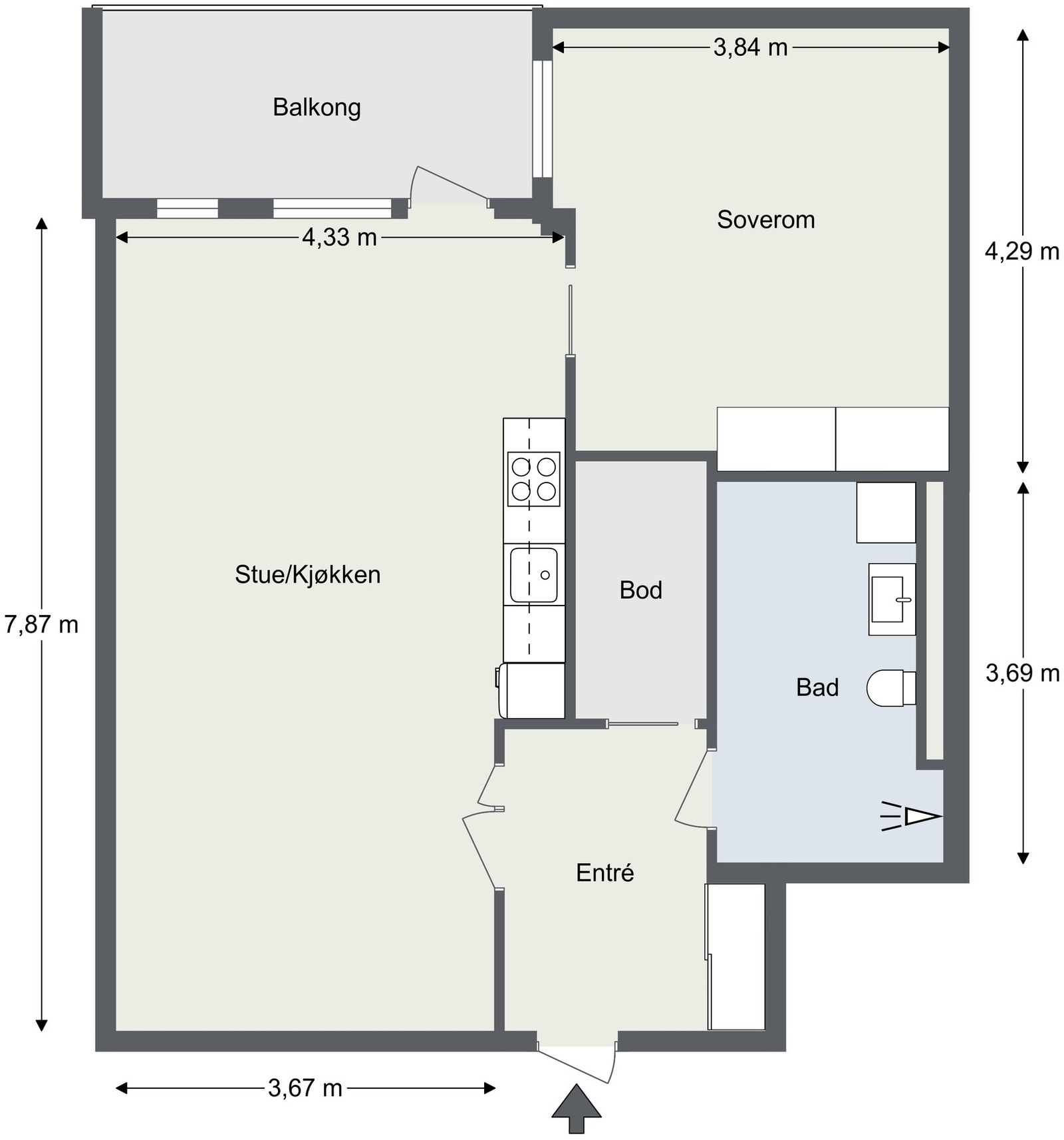 Planskisse Galleribilde