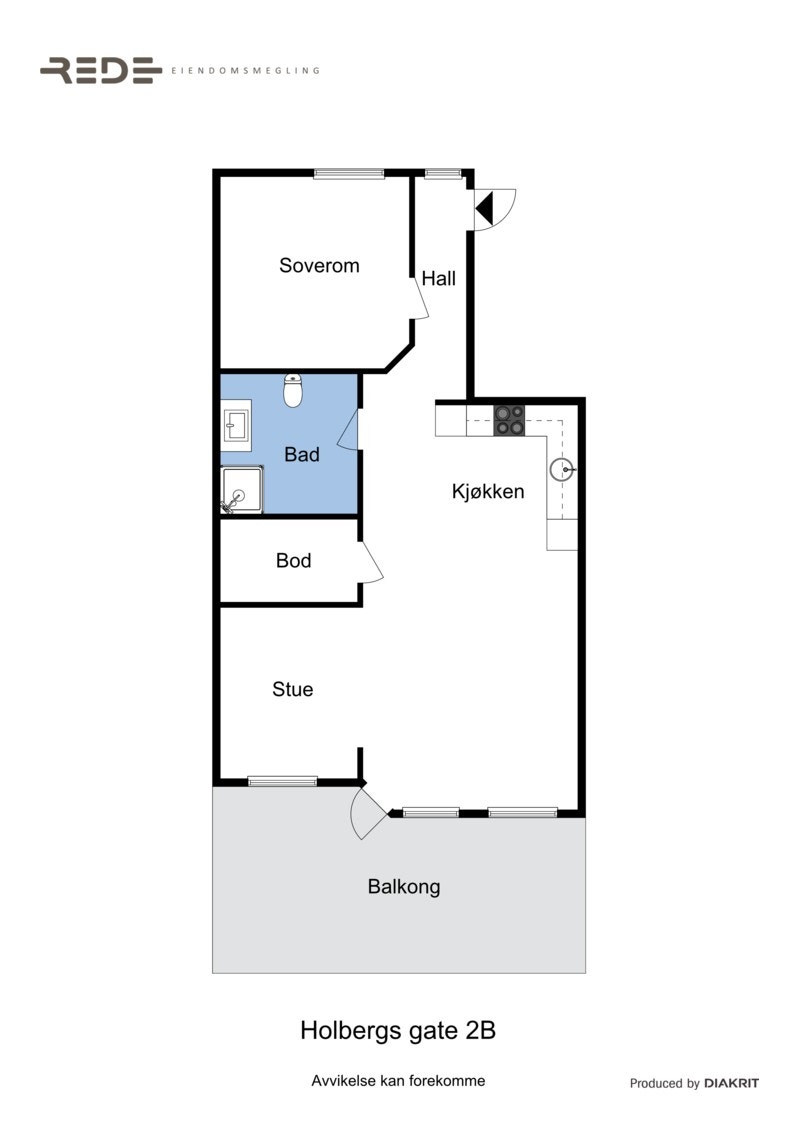 Plantegning leilighet Galleribilde