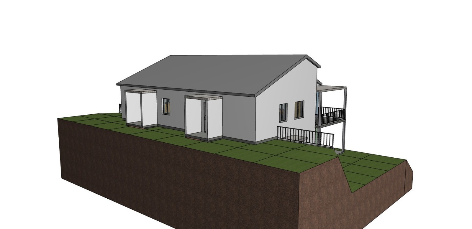 Skisse over mulig prosjekt på tomten Galleribilde