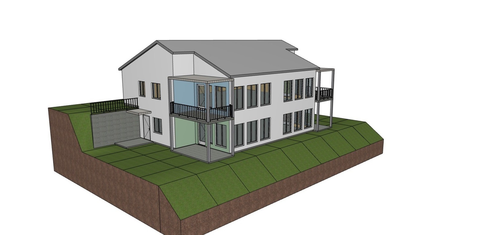 Skisse over mulig prosjekt på tomten Galleribilde