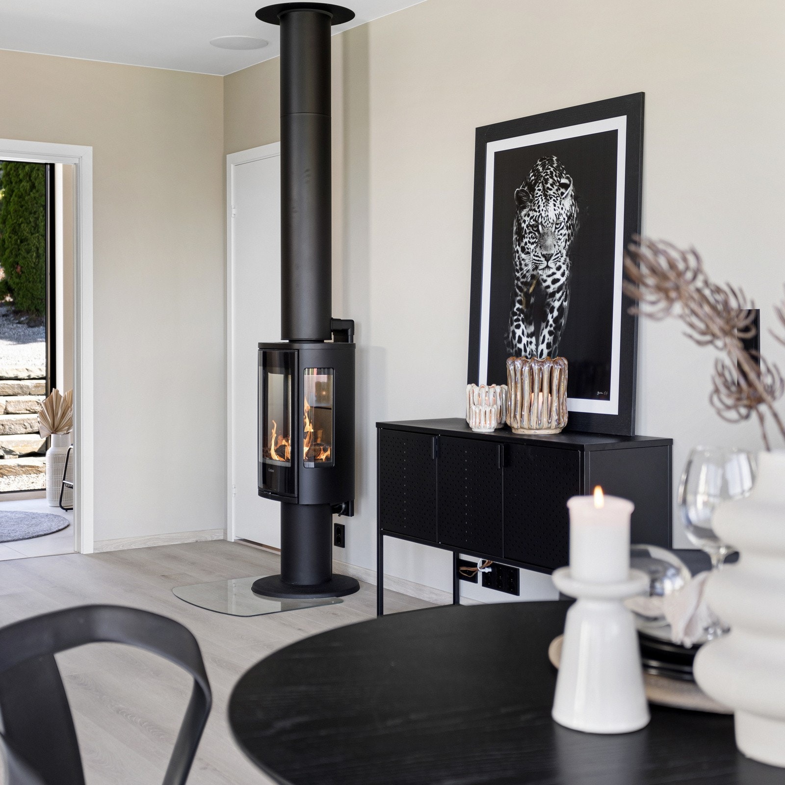 Flott peis som varmer godt på kalde dager. Galleribilde