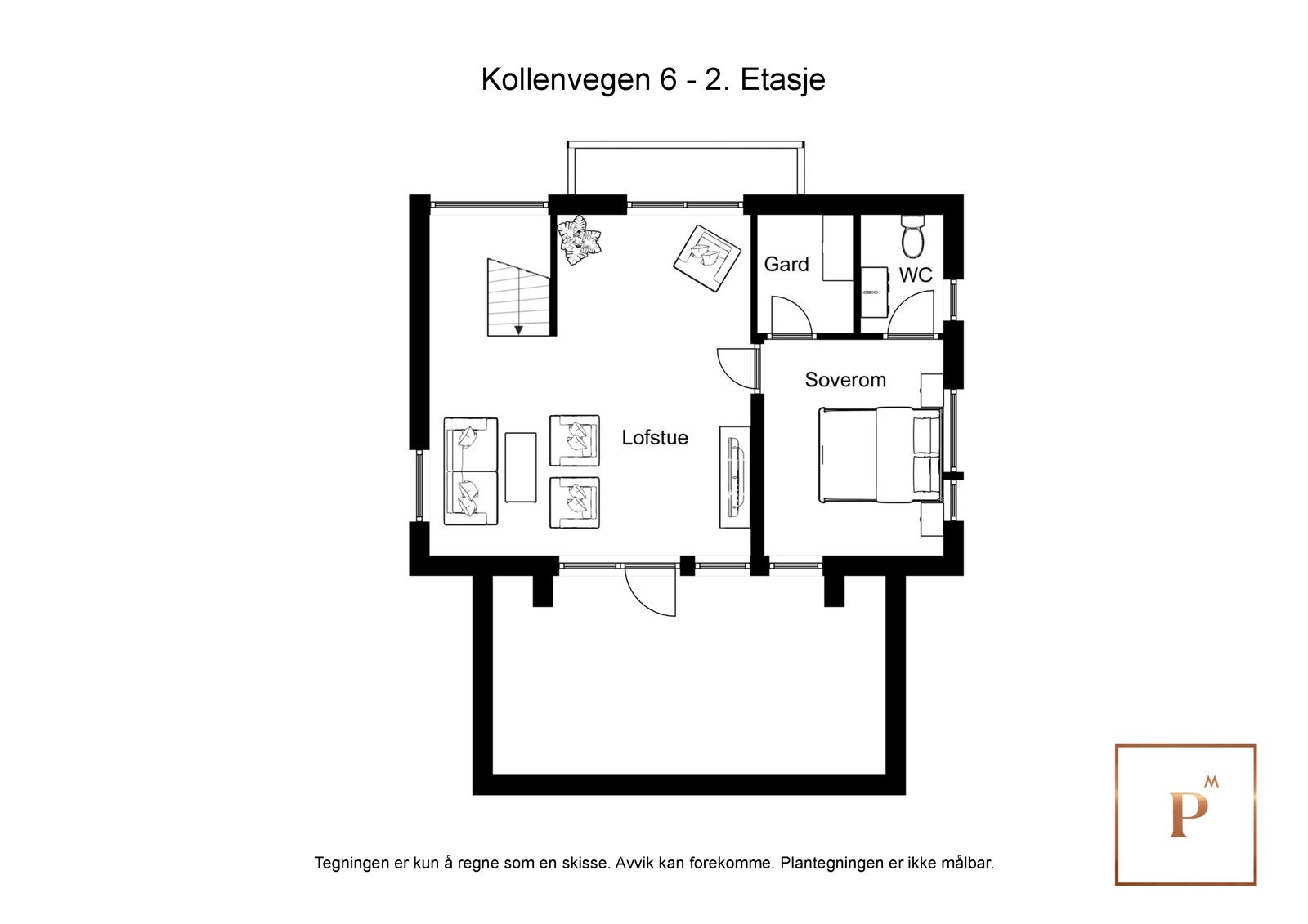 Planløsning andre etasje Galleribilde