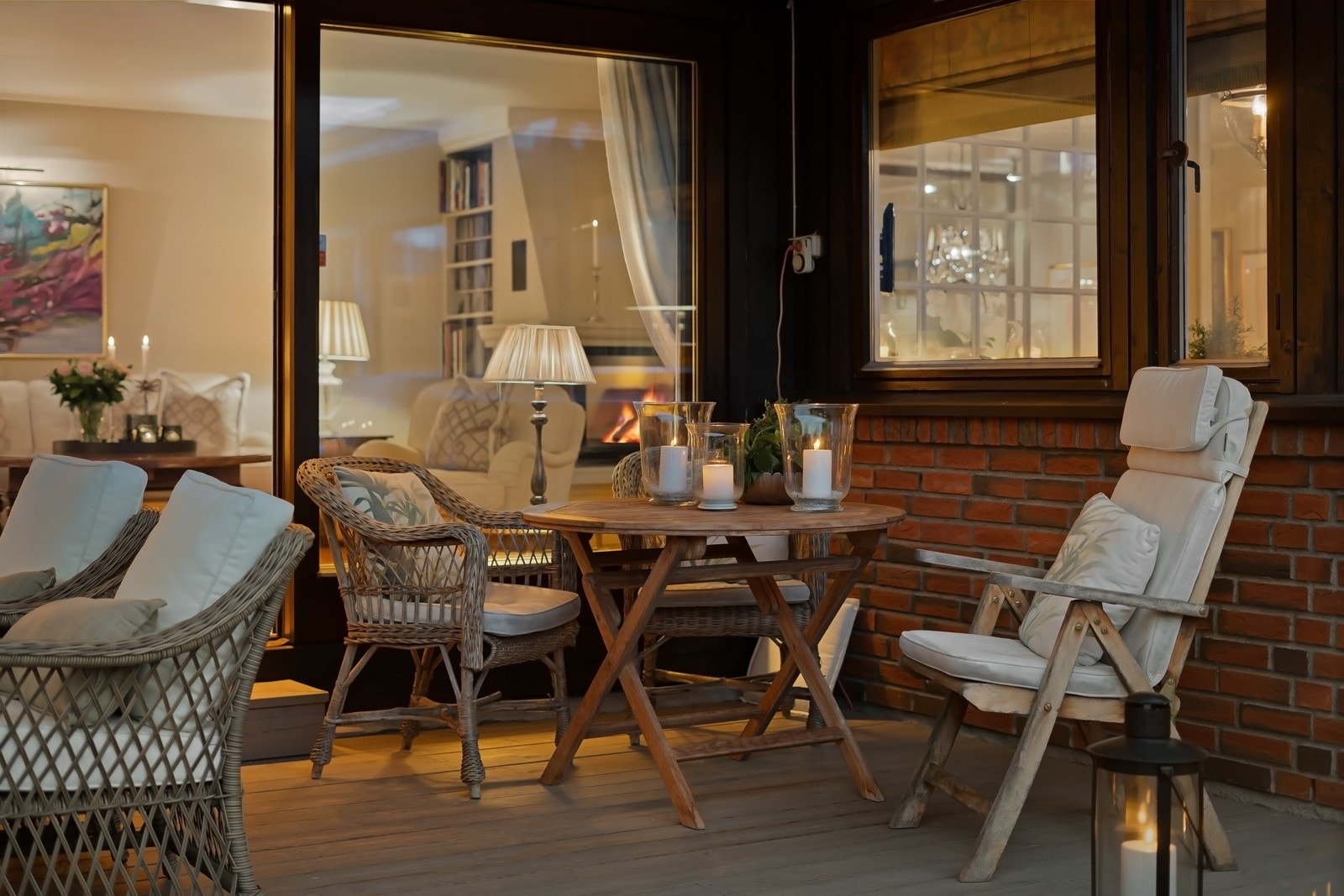 God plass til hyggelige sammenkomster og sene middager sommerstid. Galleribilde