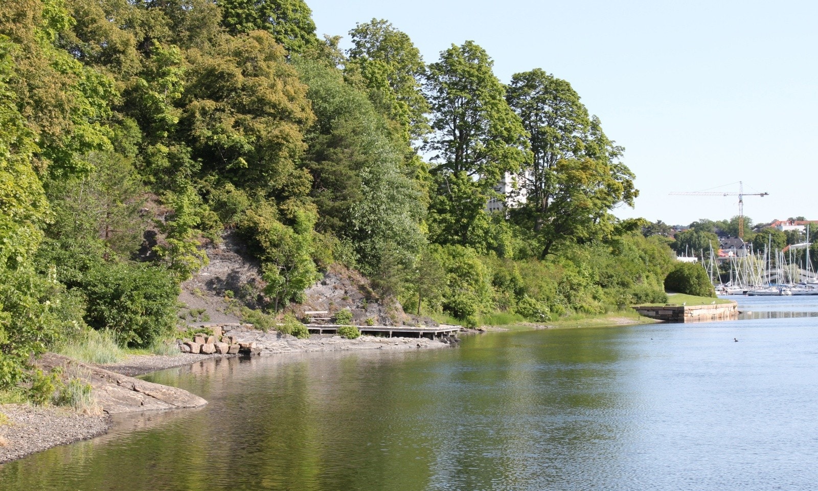 Kyststien starter i enden av Dronninghavnveien og går innover Frognerkilen. Galleribilde