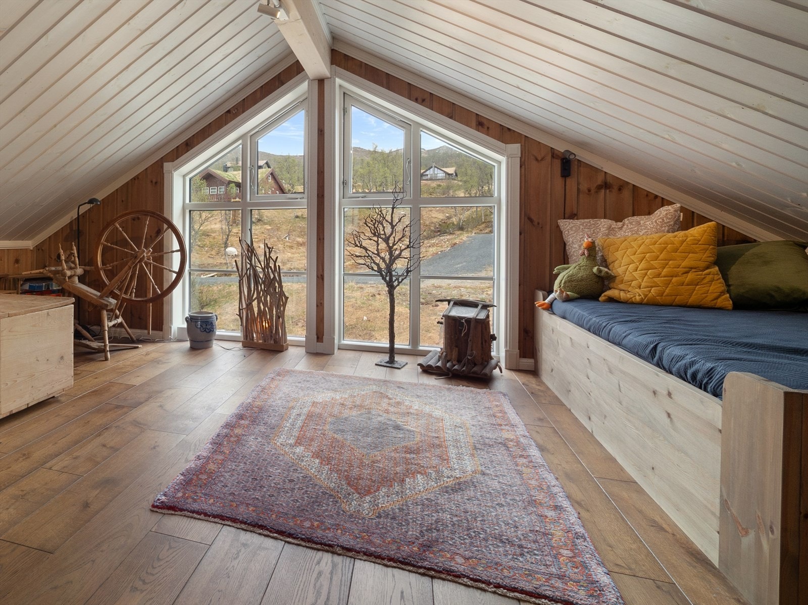 Loftstue fungerer utmerket som plass avkoblingssted for barn eller voksne. Galleribilde