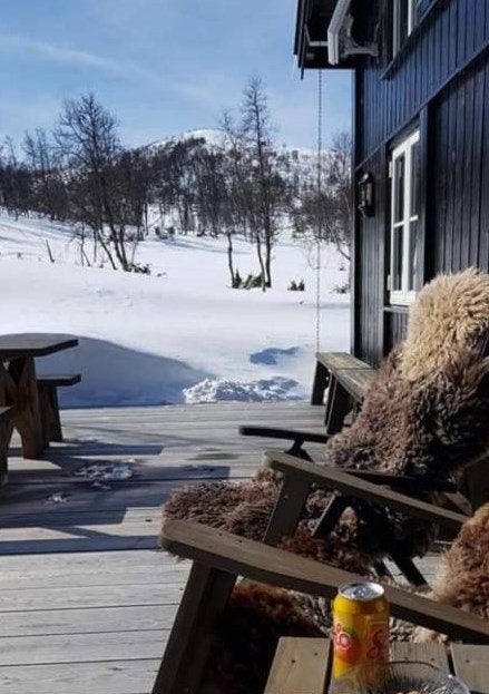 Her kan du sitte usjenert i solen ute på terrassen( Privat foto) Galleribilde