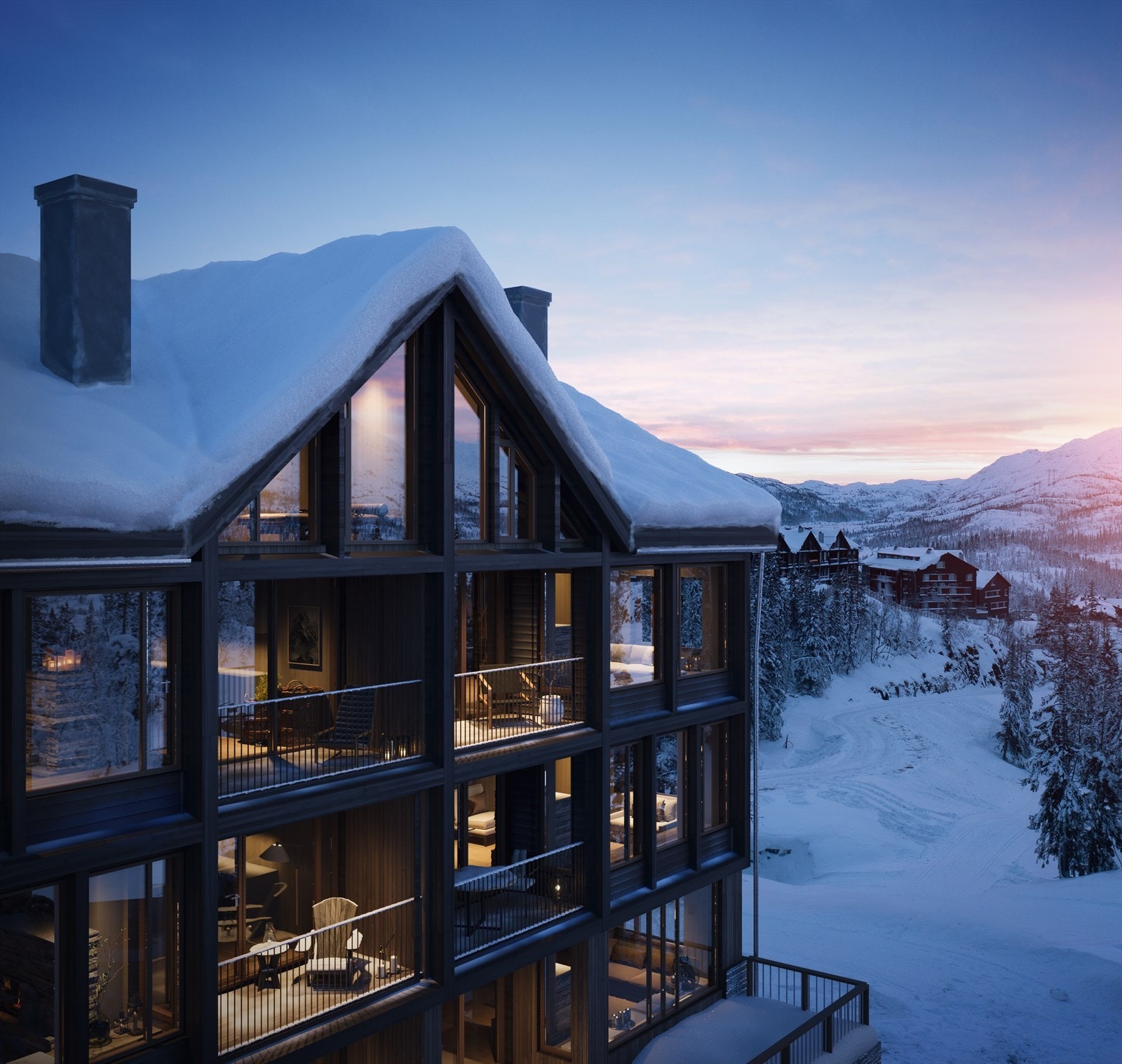 illustrasjon av eksteriør THE EDGE Galleribilde