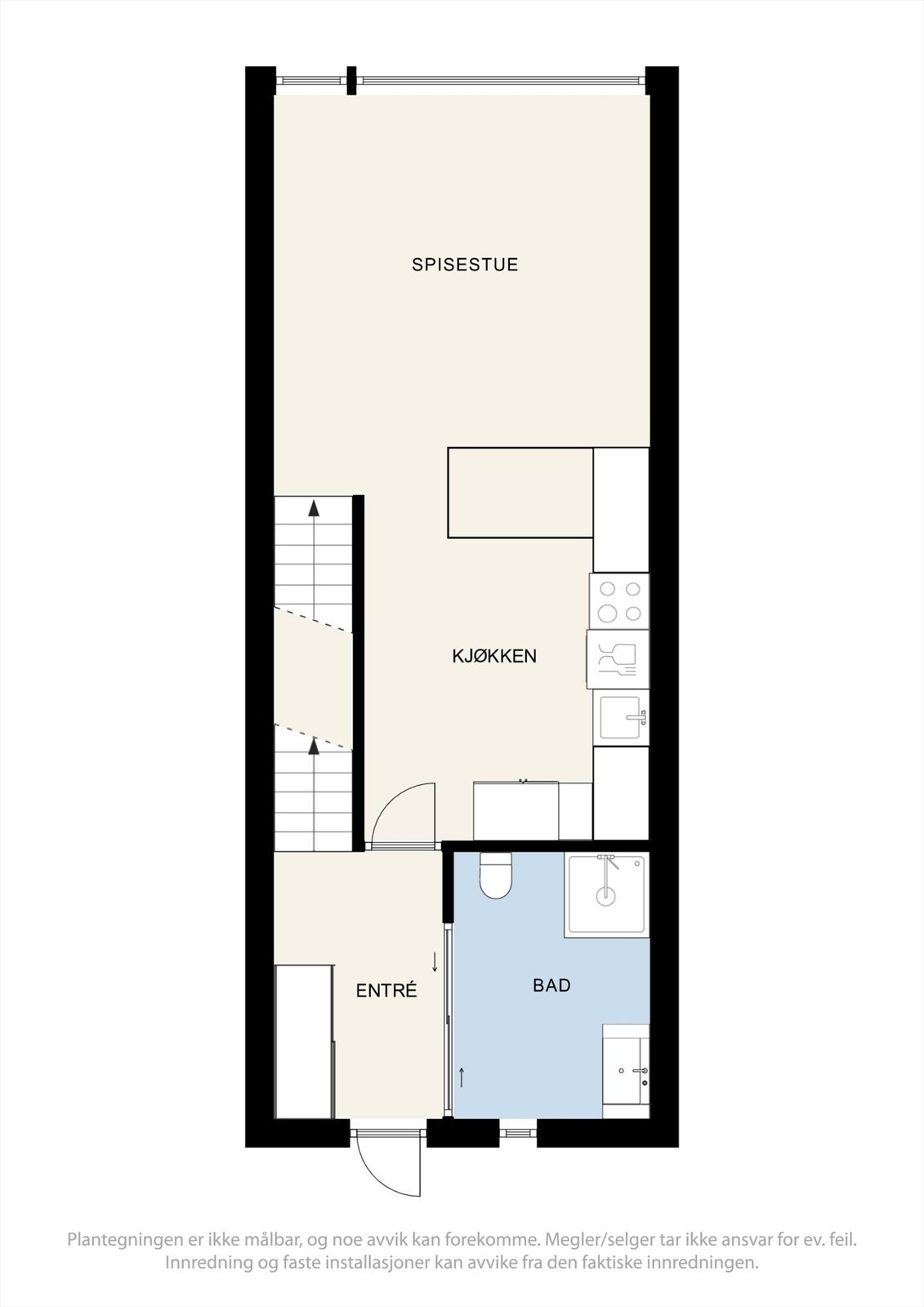 Plantegning 1.etg Galleribilde