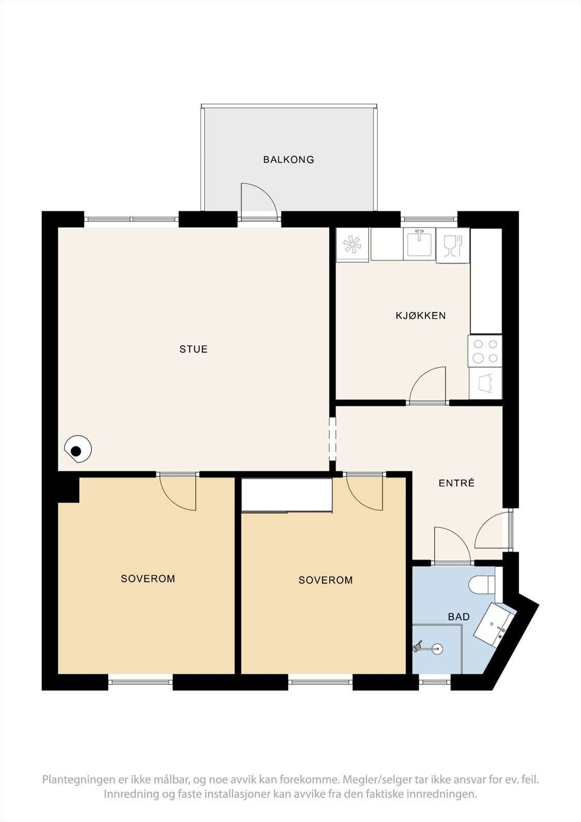 Areal effektiv planløsning. Galleribilde