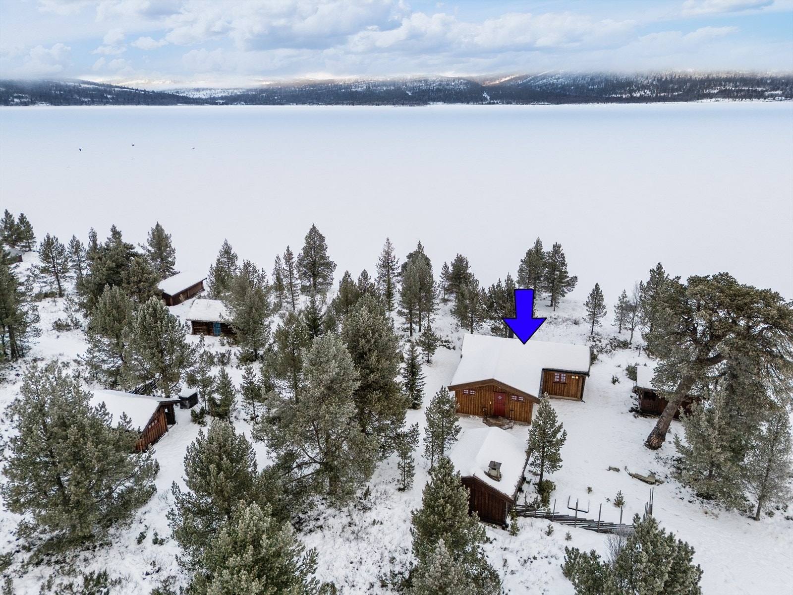 "Eldorado" ligger fint til på Kvamsfjellet, ca 800 moh. Galleribilde