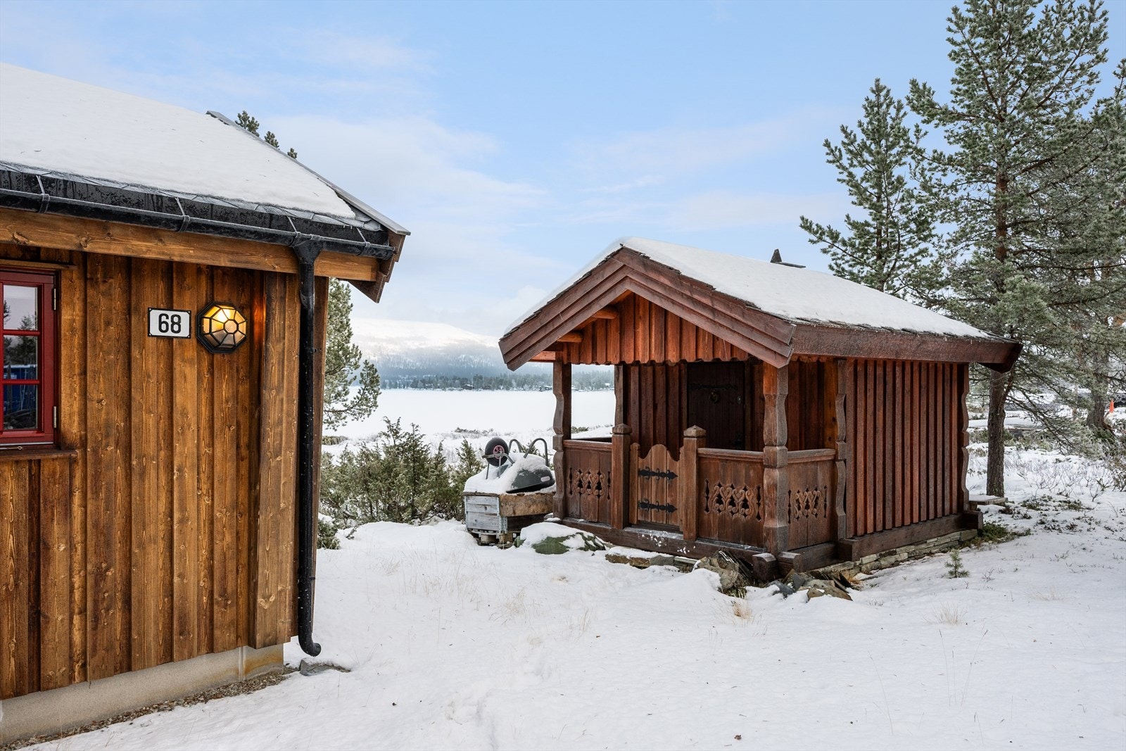 Badstuehuset på ca 6 kvm er også fra 2007. Galleribilde