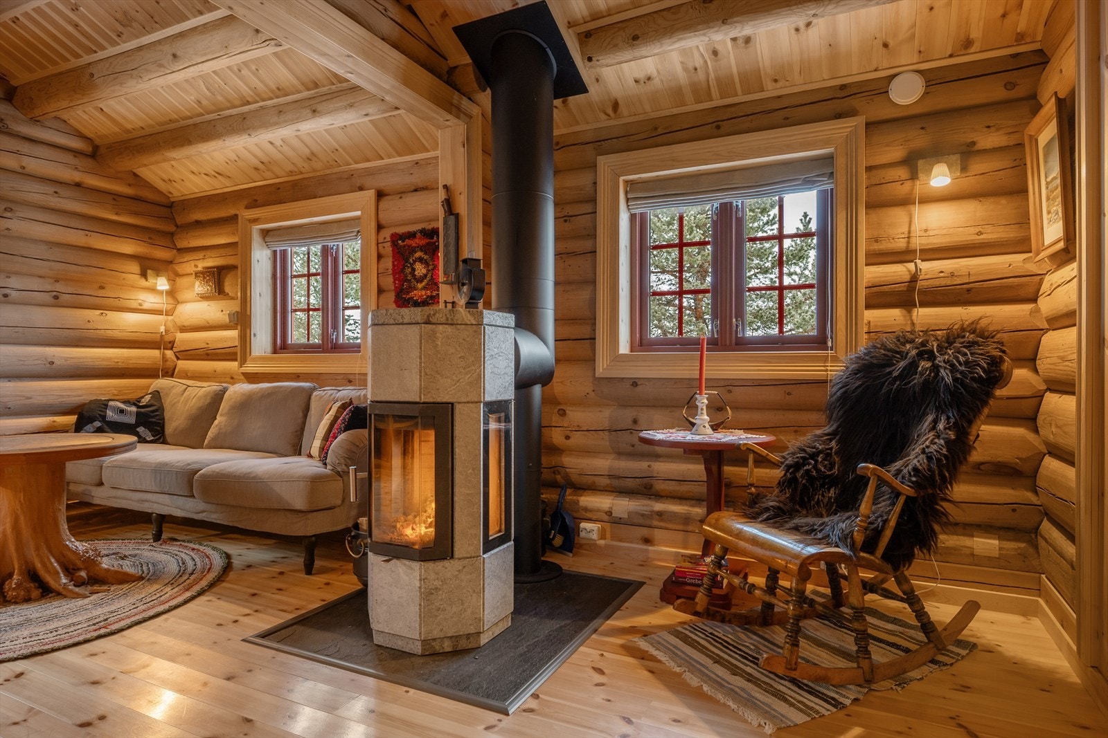 Ovnen gir både varme og ekstra hygge. Galleribilde