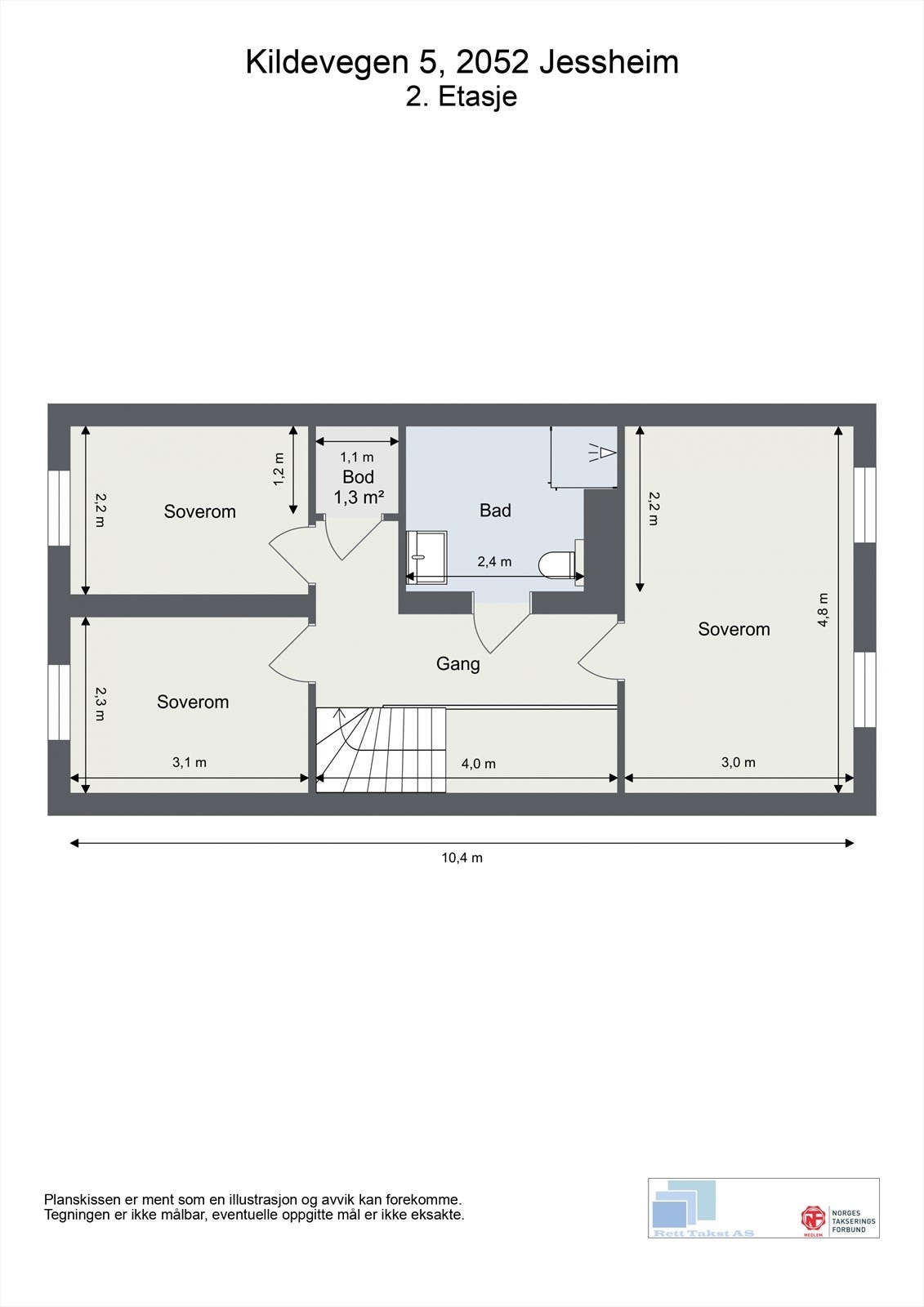 Plantegningen for 2. etasje Galleribilde