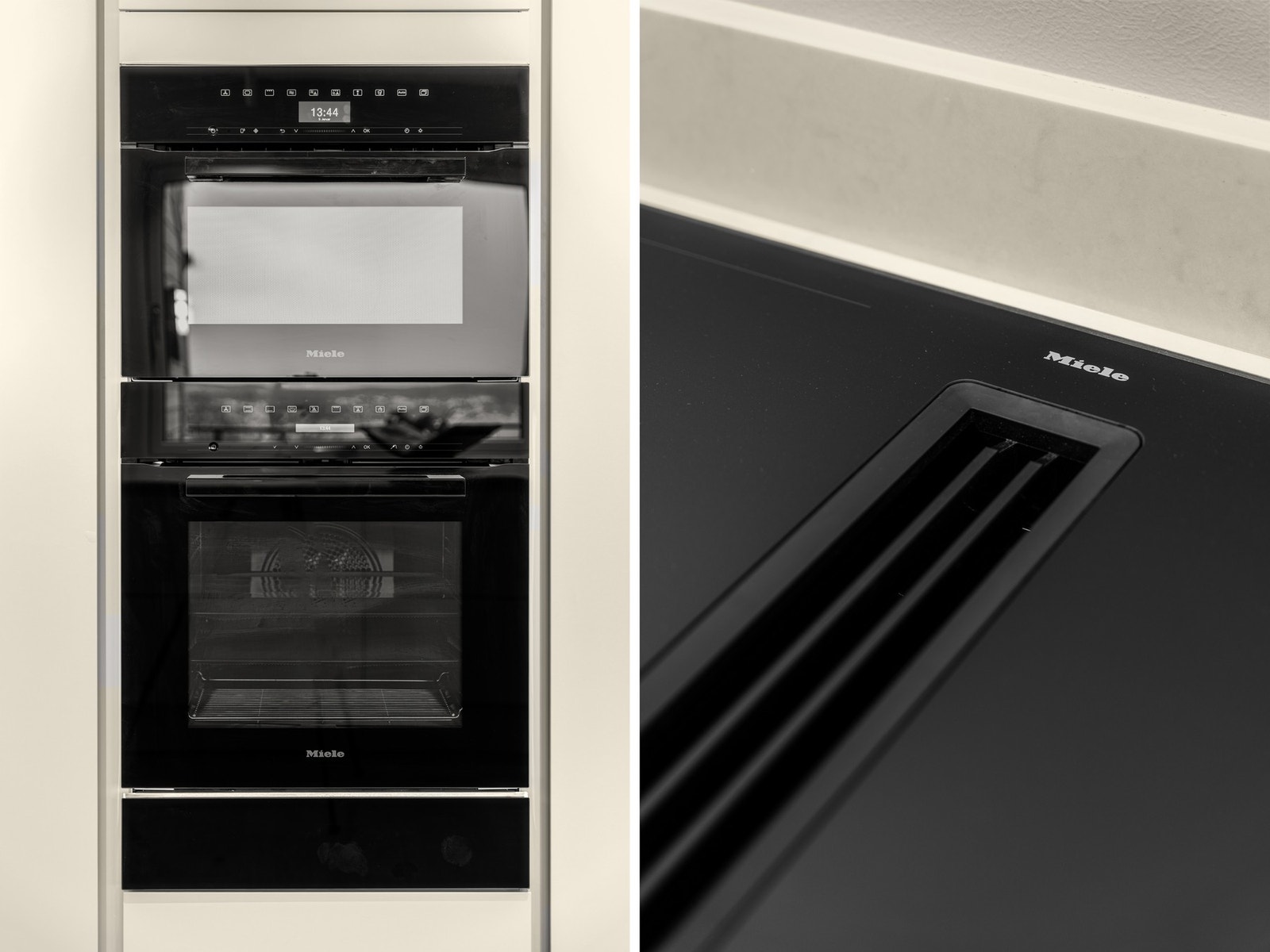 nedfelt induksjonstopp fra Miele med integrert ventilator Galleribilde