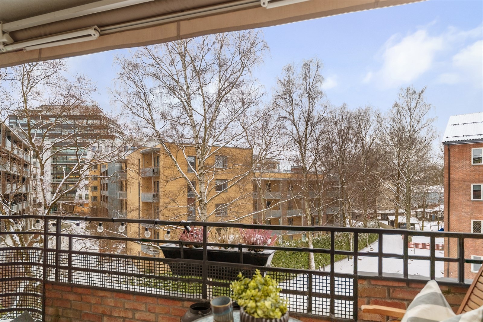 Utsikt fra balkongen Galleribilde