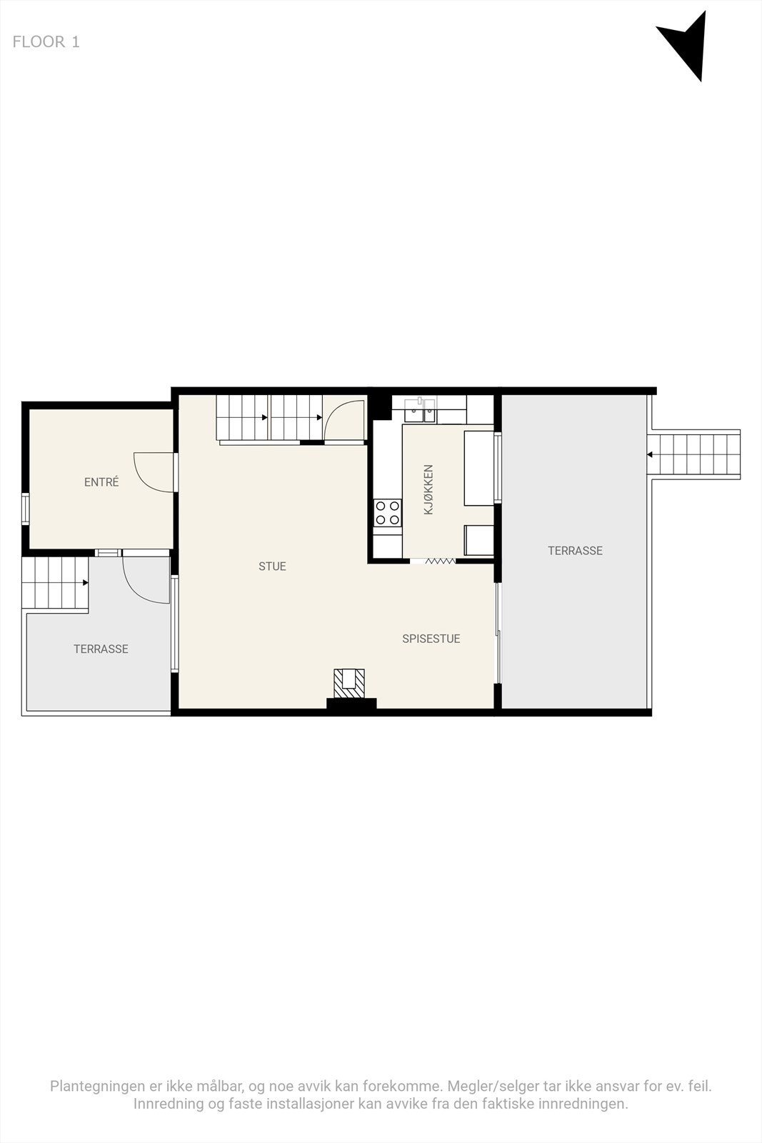 Plantegning 1.etasje. Galleribilde