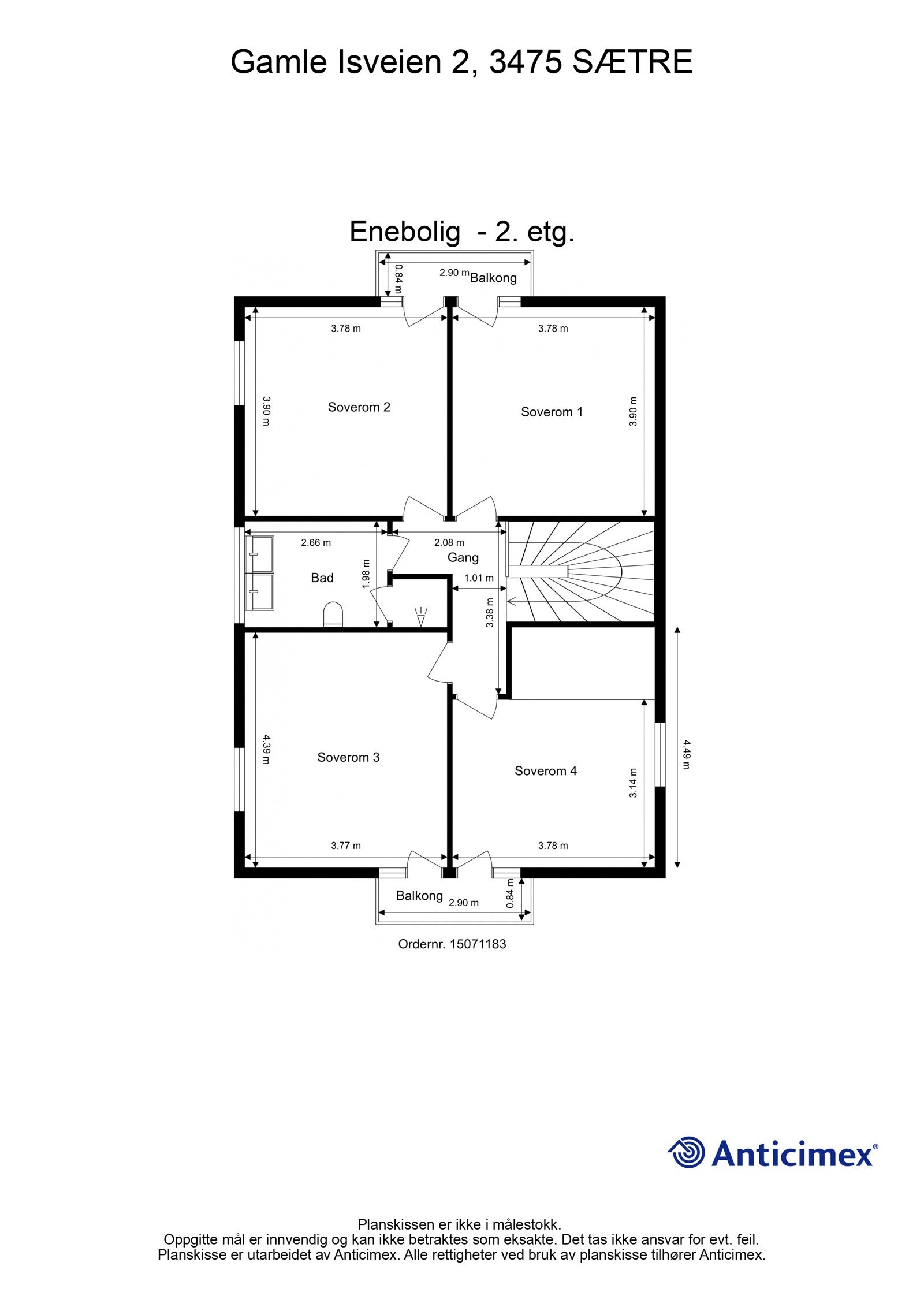 Plantegning 2.etasje. Galleribilde
