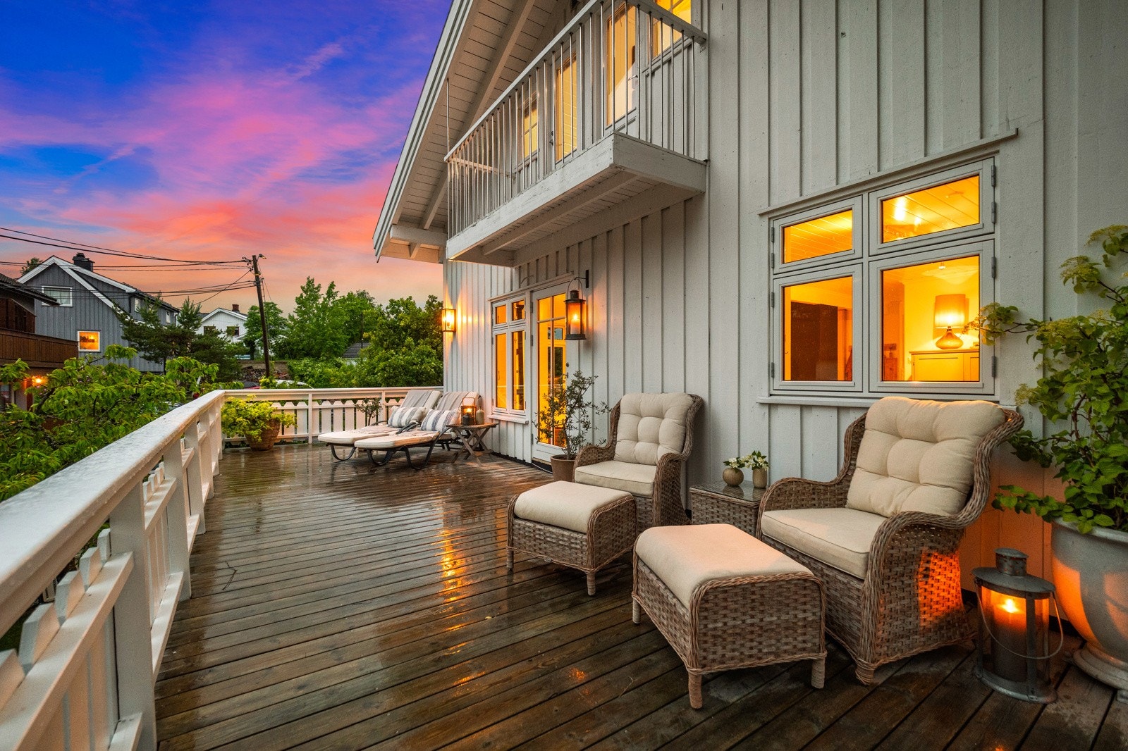 Kveldsstemning i Gamle Isveien 2. Galleribilde