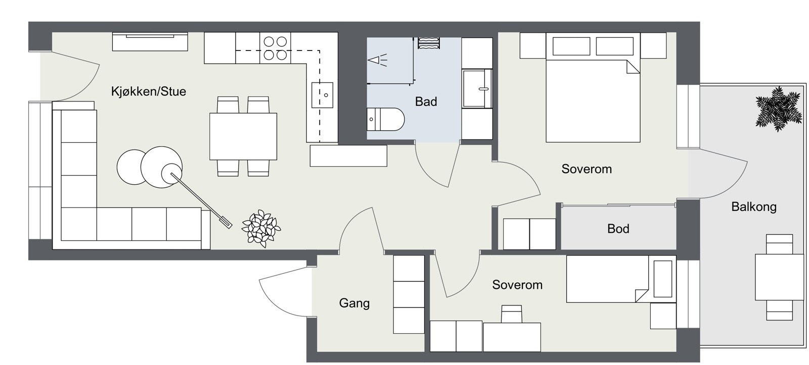 Plantegning Galleribilde